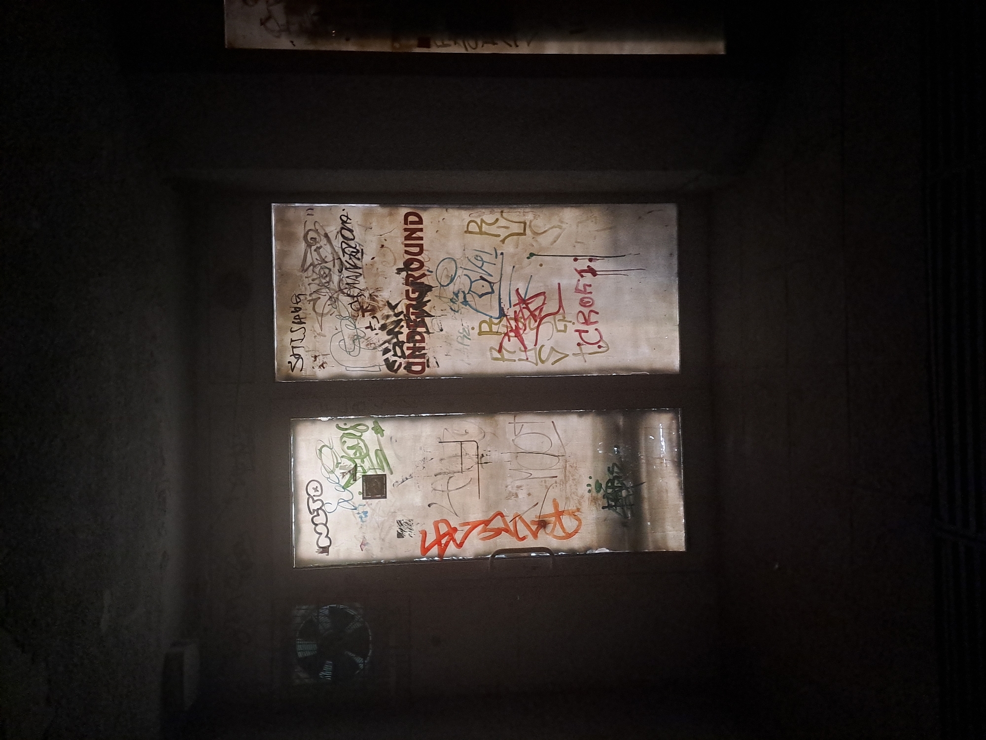 Evening documentation of urban Sofia scenes including abandoned buildings