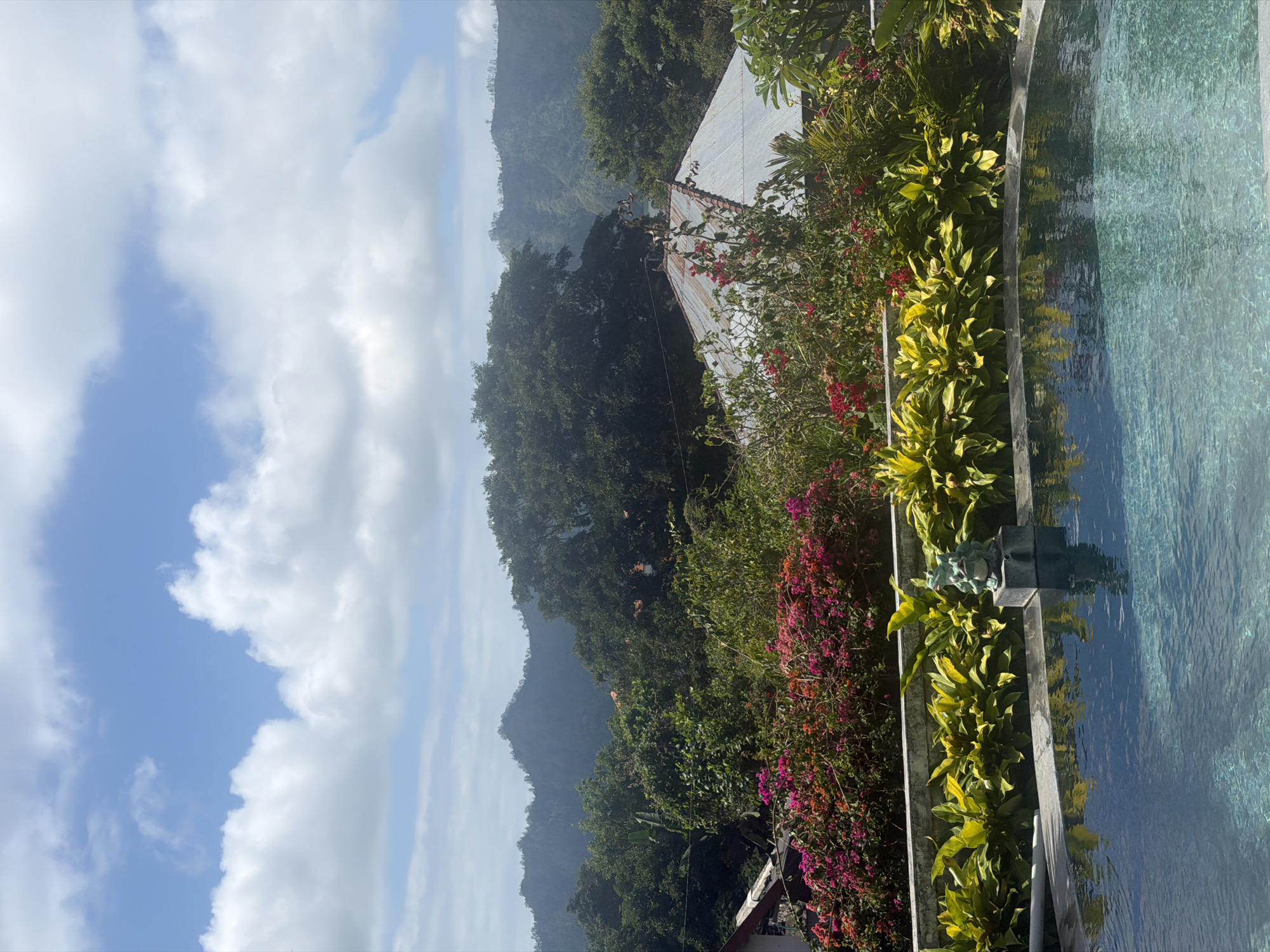 Kintamani resort views and street scenes with Mount Batur backdrop