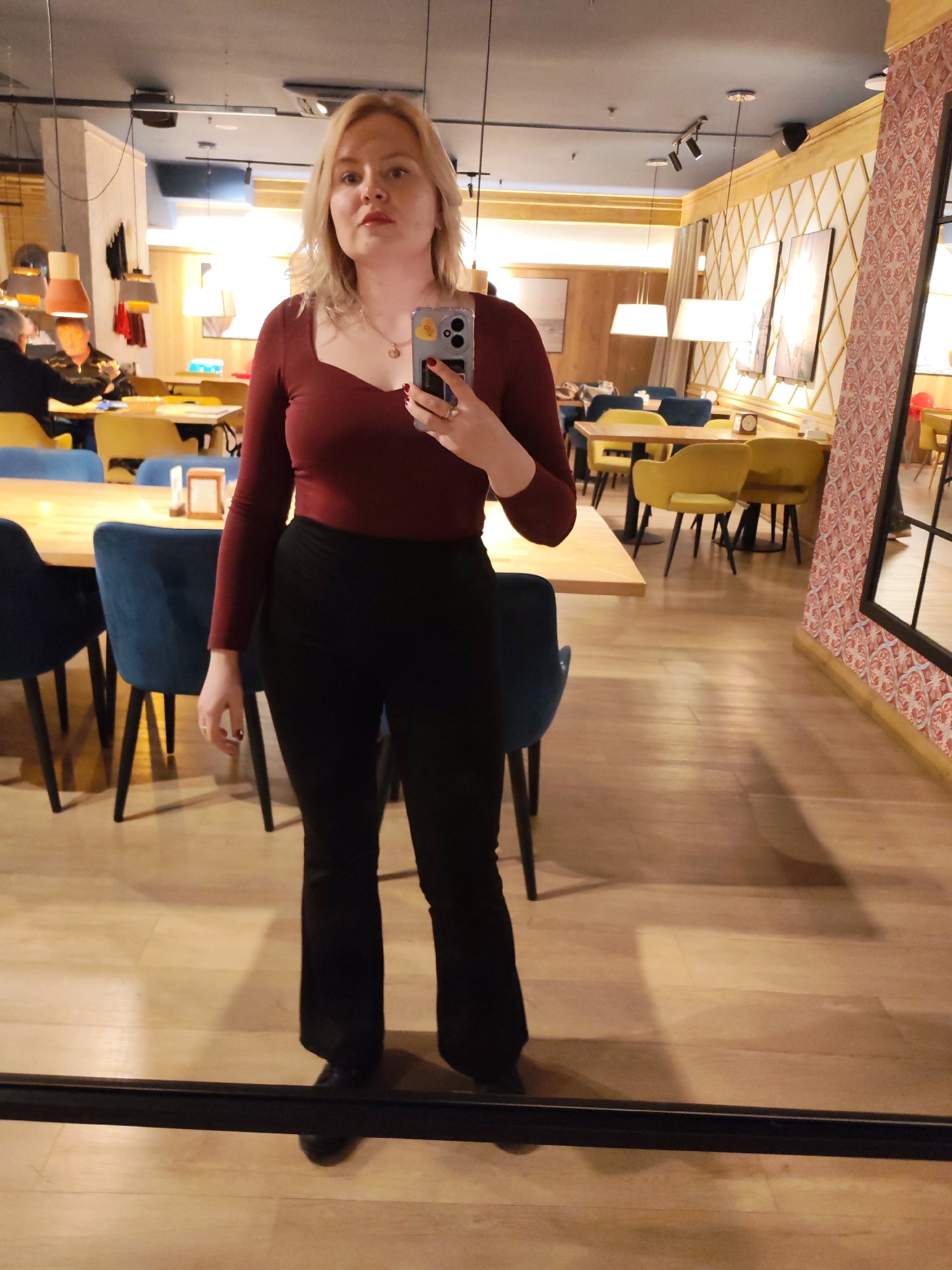 Woman documents morning routine and meal in Izhevsk