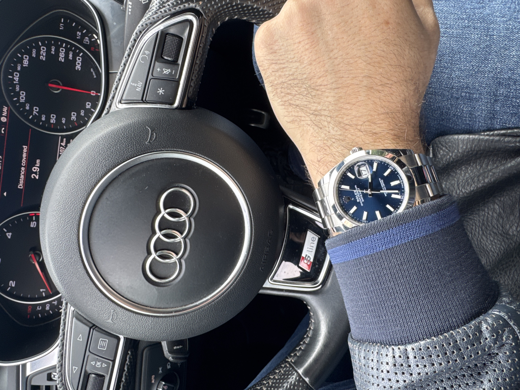 Audi vehicle interior documented in Plovdiv, Bulgaria