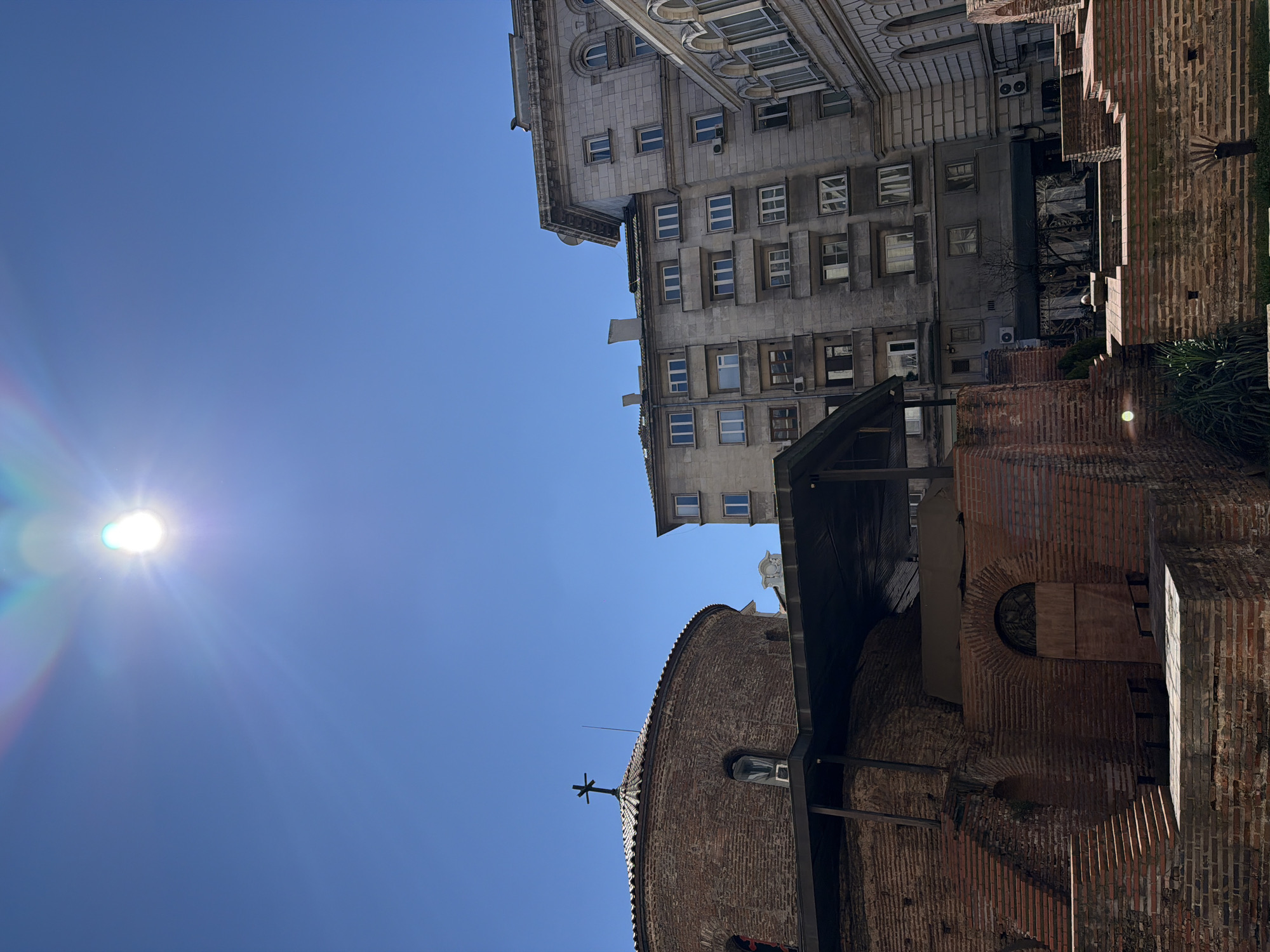 Historic Sofia churches documented during sunny morning walkabout