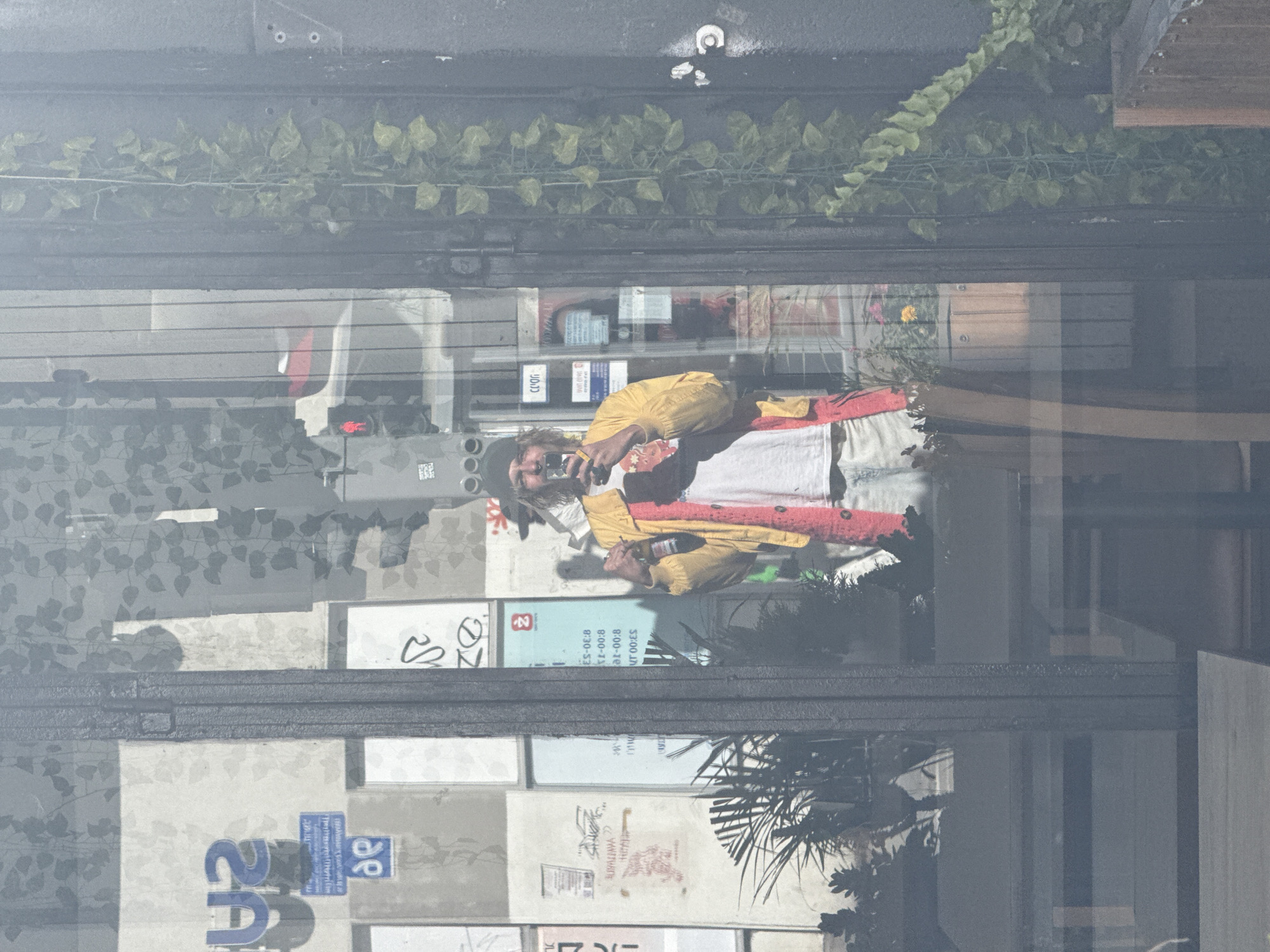 Morning street scenes captured in Tel-Aviv, bicycles and pedestrians