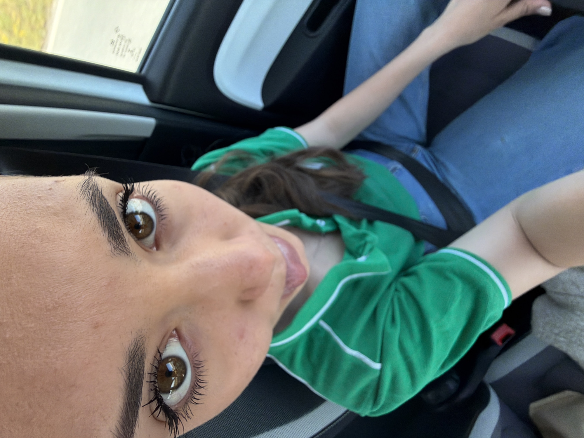Person photographed in vehicle near Bogrov, Bulgaria