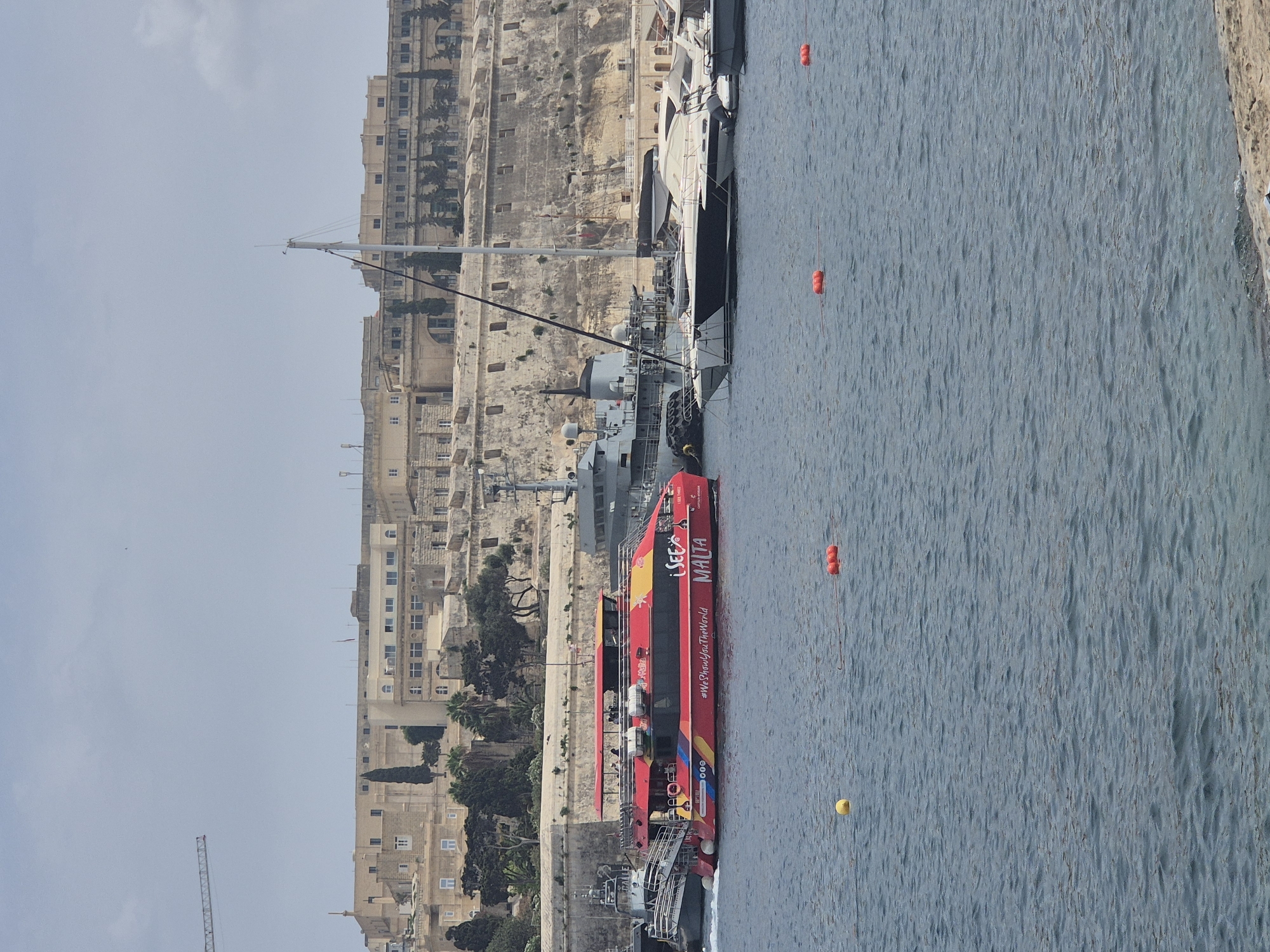 iSee Malta ferry and sailboats in Ta' Xbiex harbor