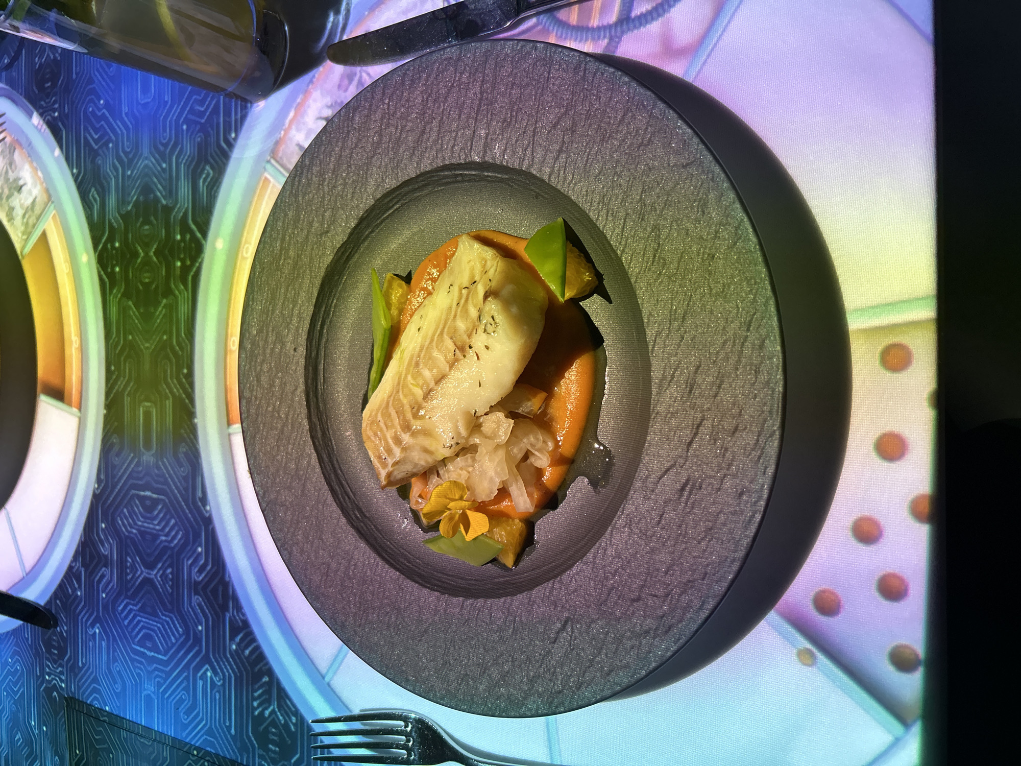 Interactive dining experience features digital projections in Warsaw restaurant