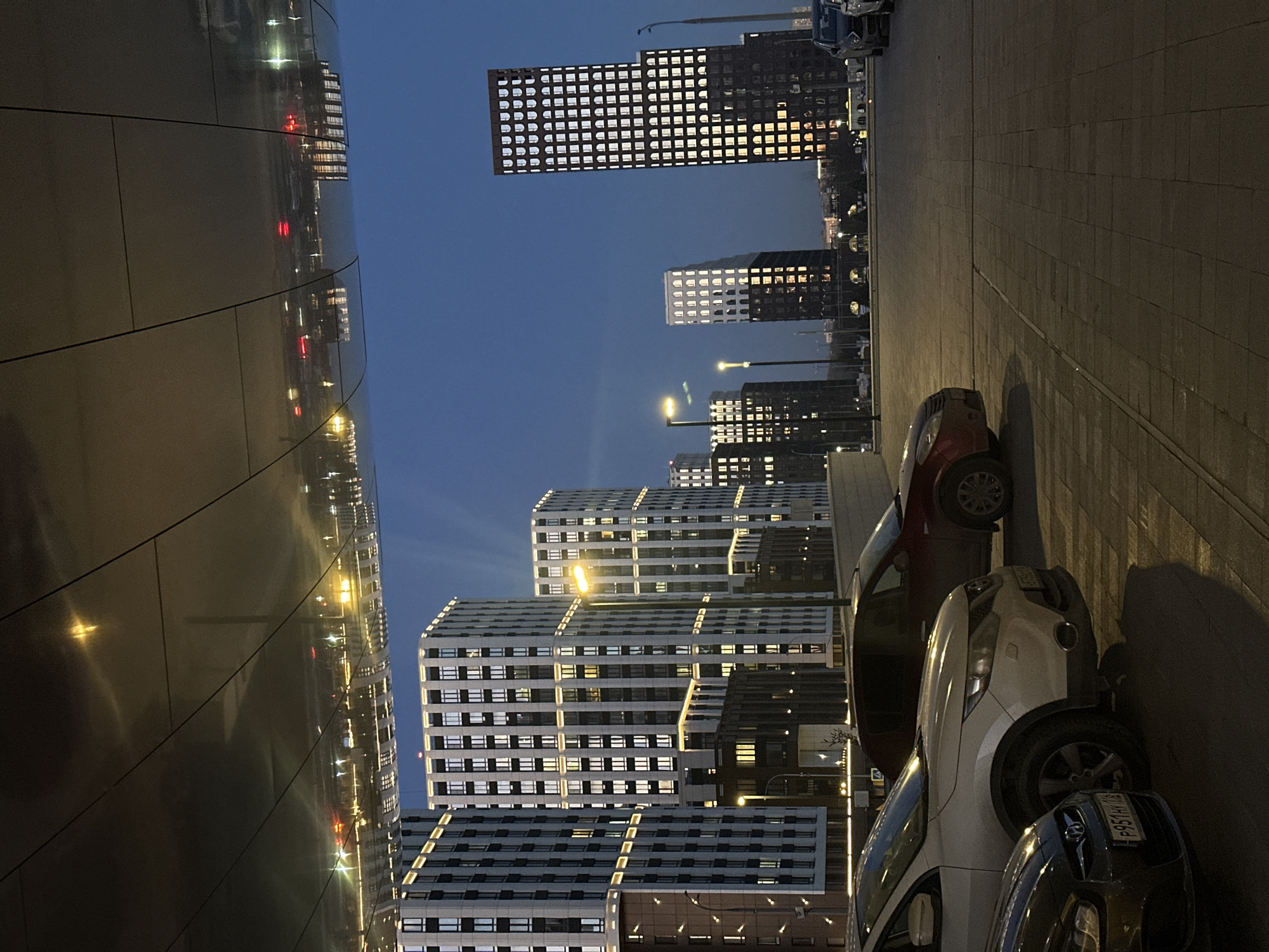 Evening urban scene captured in Kazan, Russia
