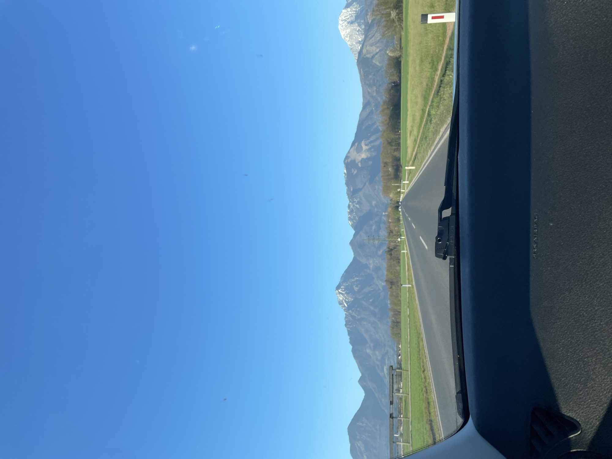 Peaceful countryside drive documented near Kranj, Slovenia