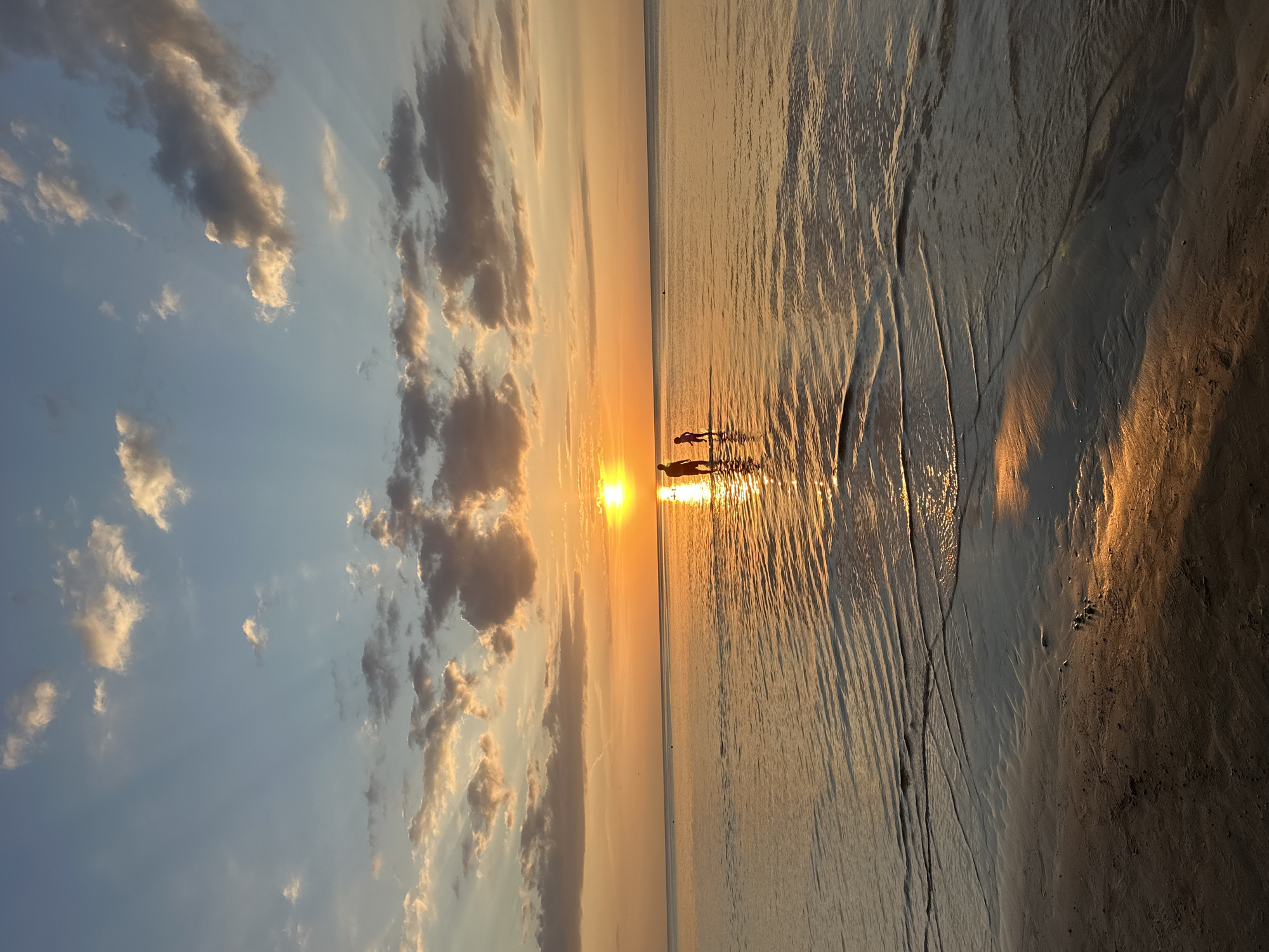 Golden hour on the Baltic at Jūrmala's shore
