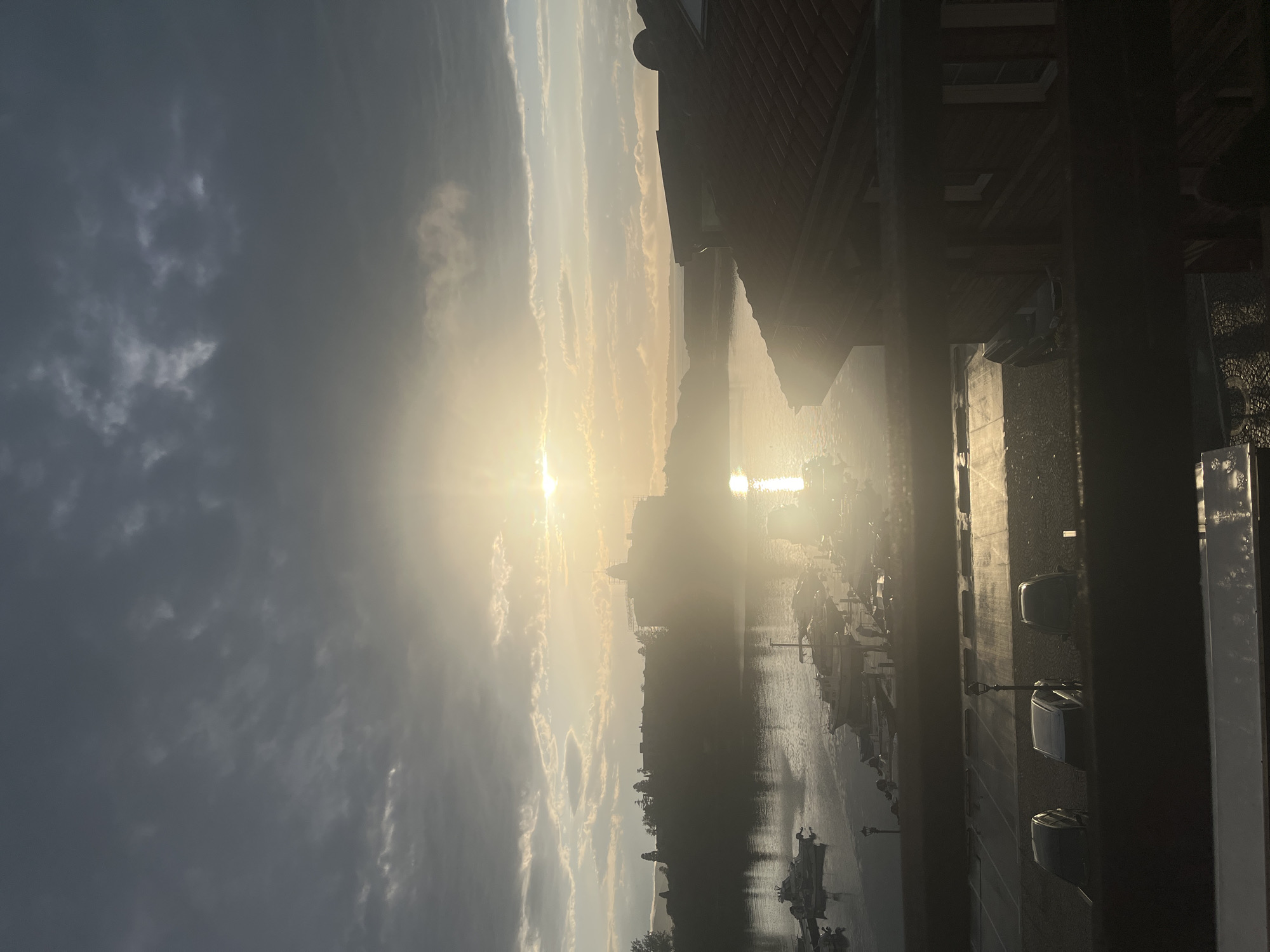 Witness documents golden hour waterfront scene with seagulls, personal moments