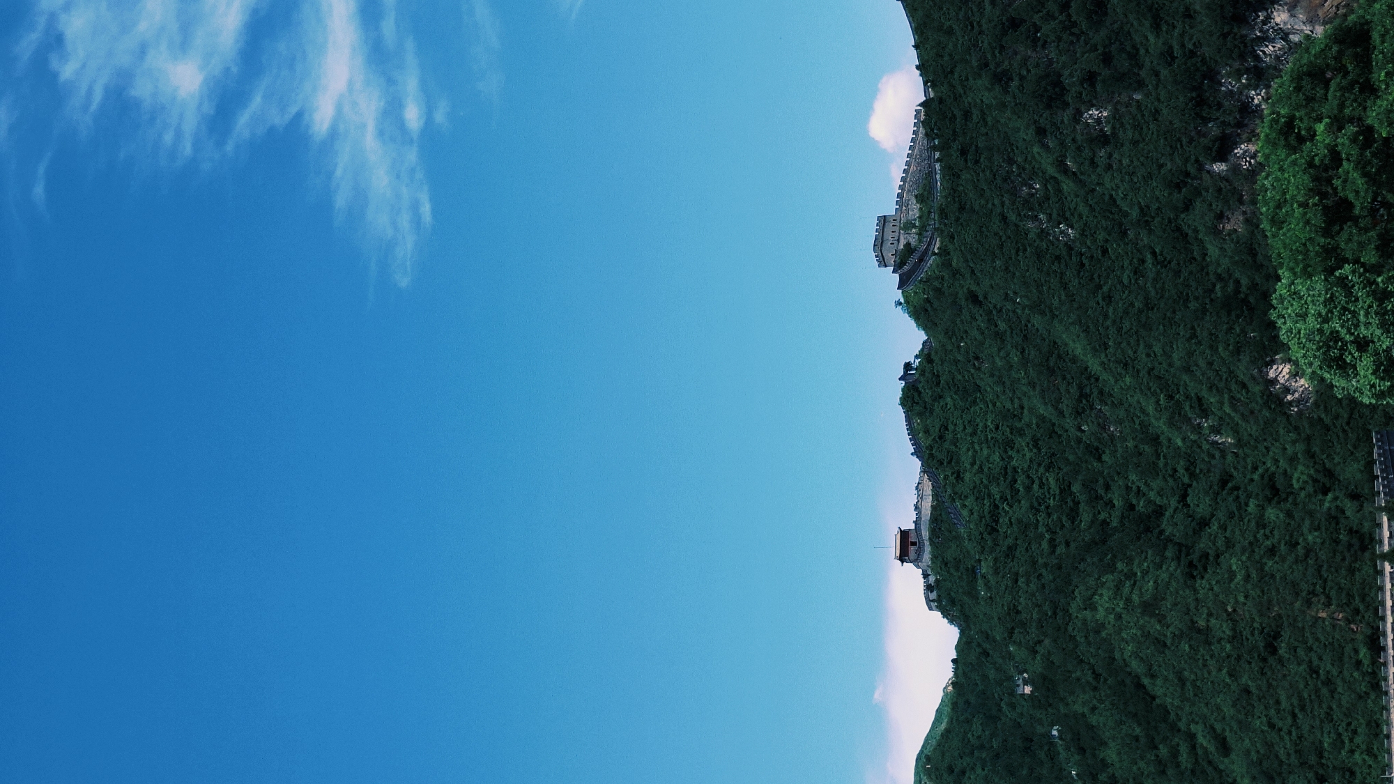 Great Wall section documented in Changping District morning hours