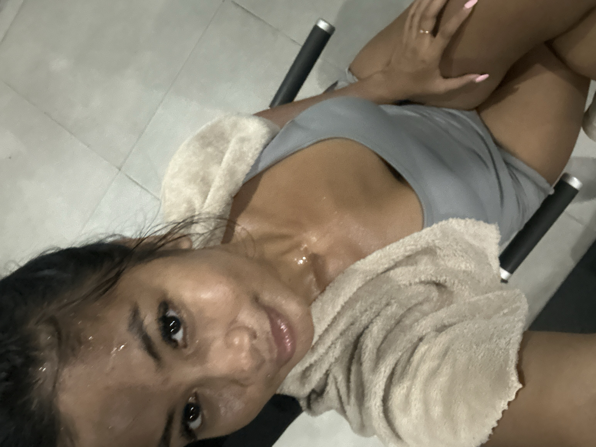 Woman completes workout session at Sukawati gym