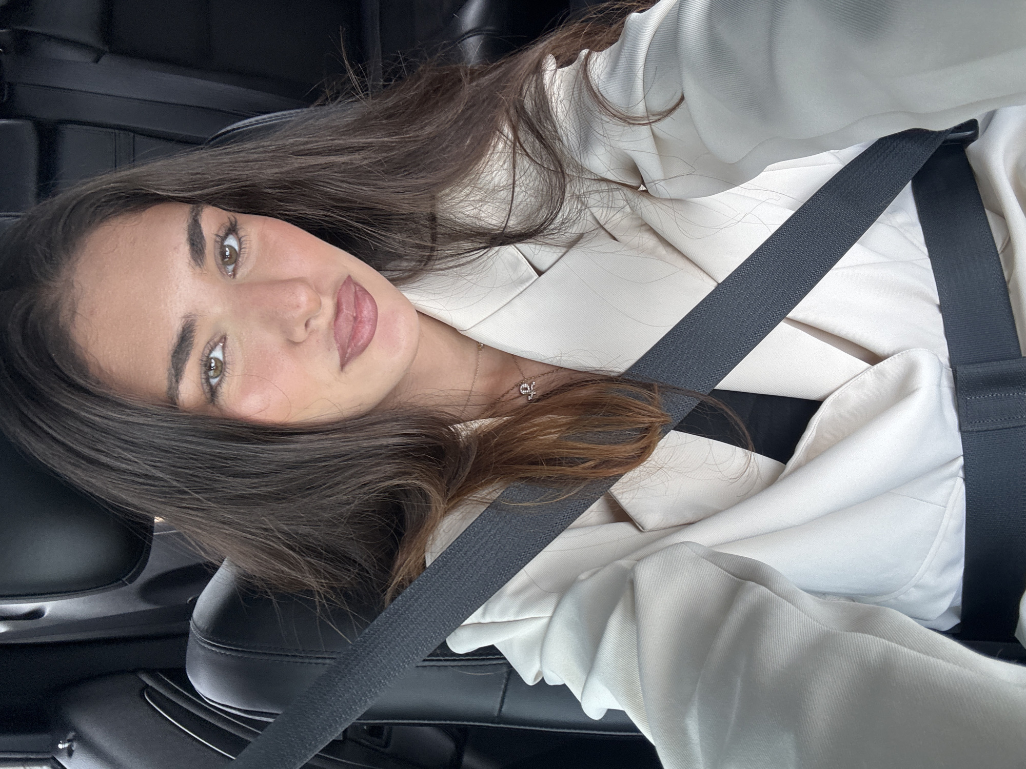 Woman in blazer observed in car, North Miami Beach