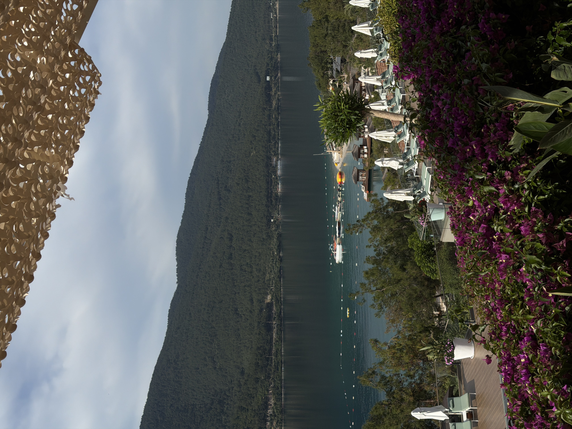 Peaceful lake scene with boats documented in Milas, Turkey