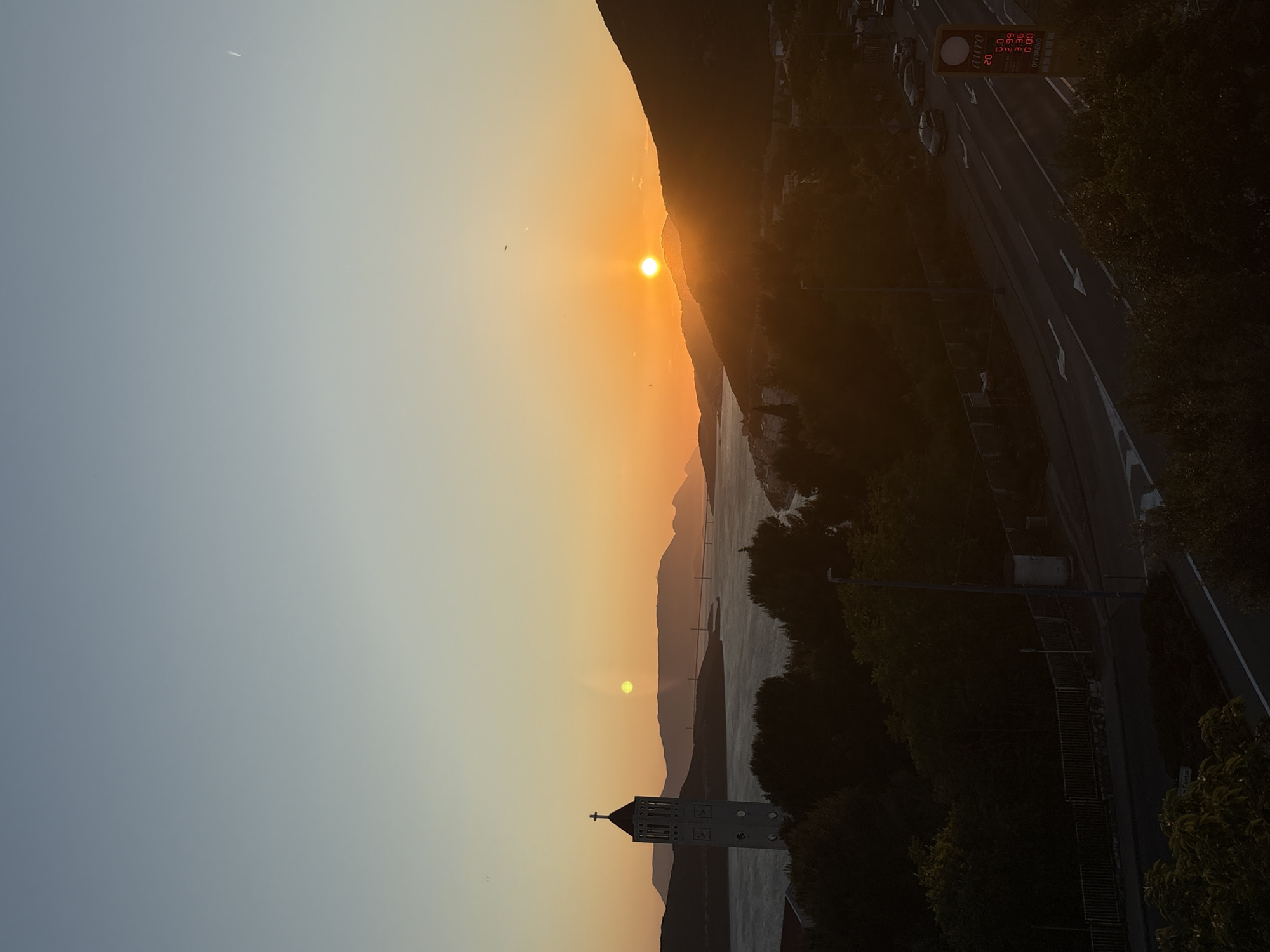 Sunset views documented across Neum's Adriatic coastline