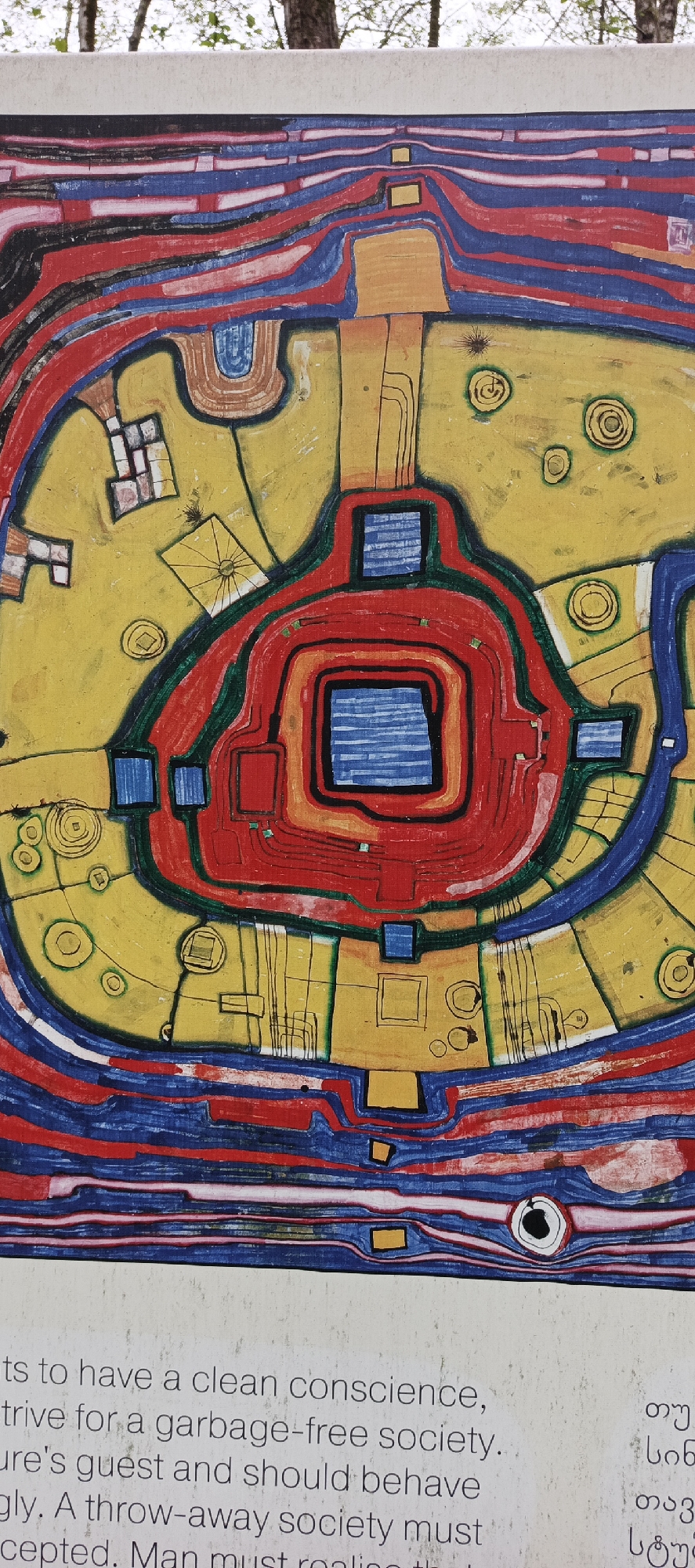 Hundertwasser art exhibition documented in Shekvetili forest, Georgia