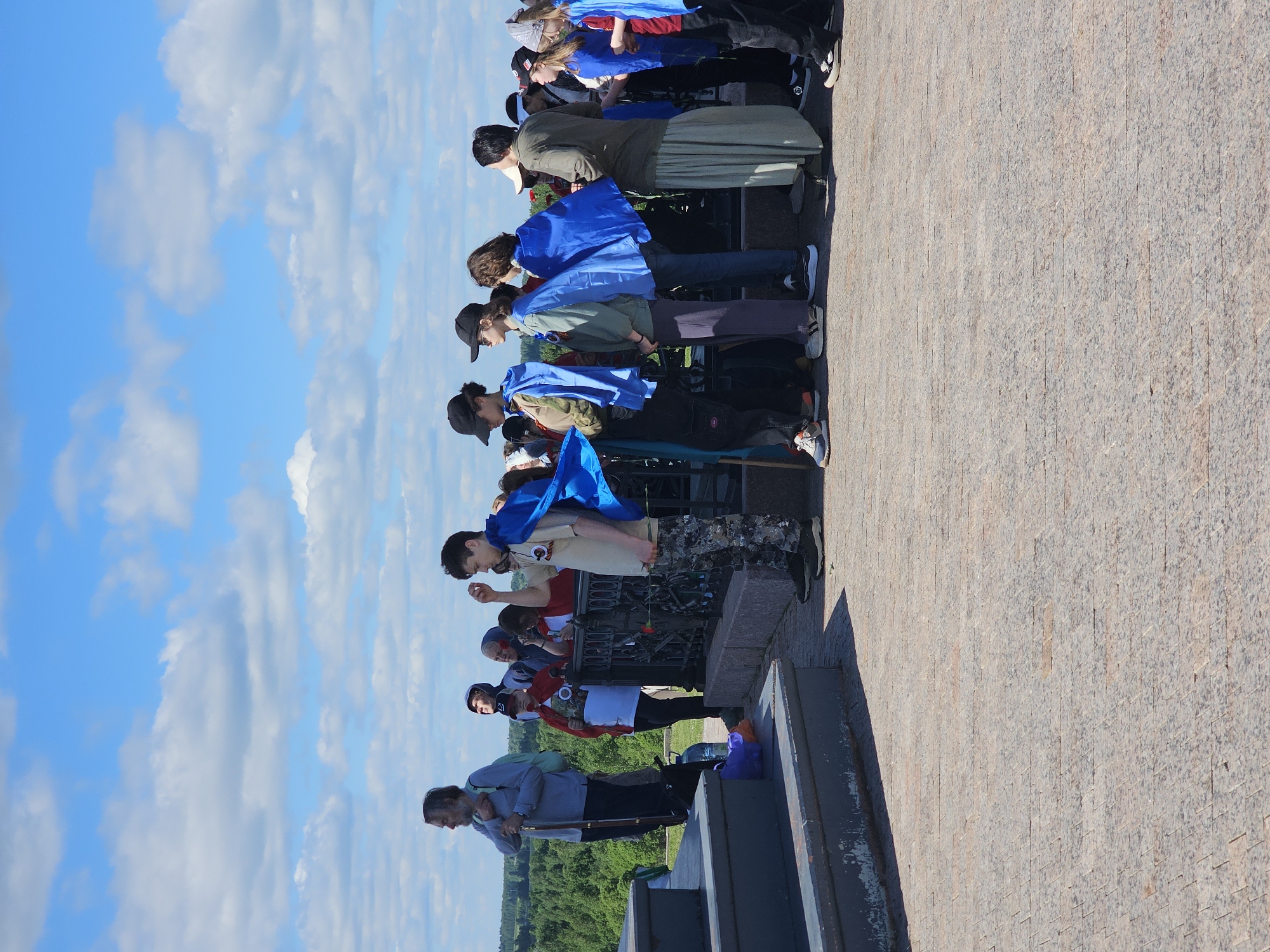 Visitors tour Borodino battlefield museum exhibits and monuments