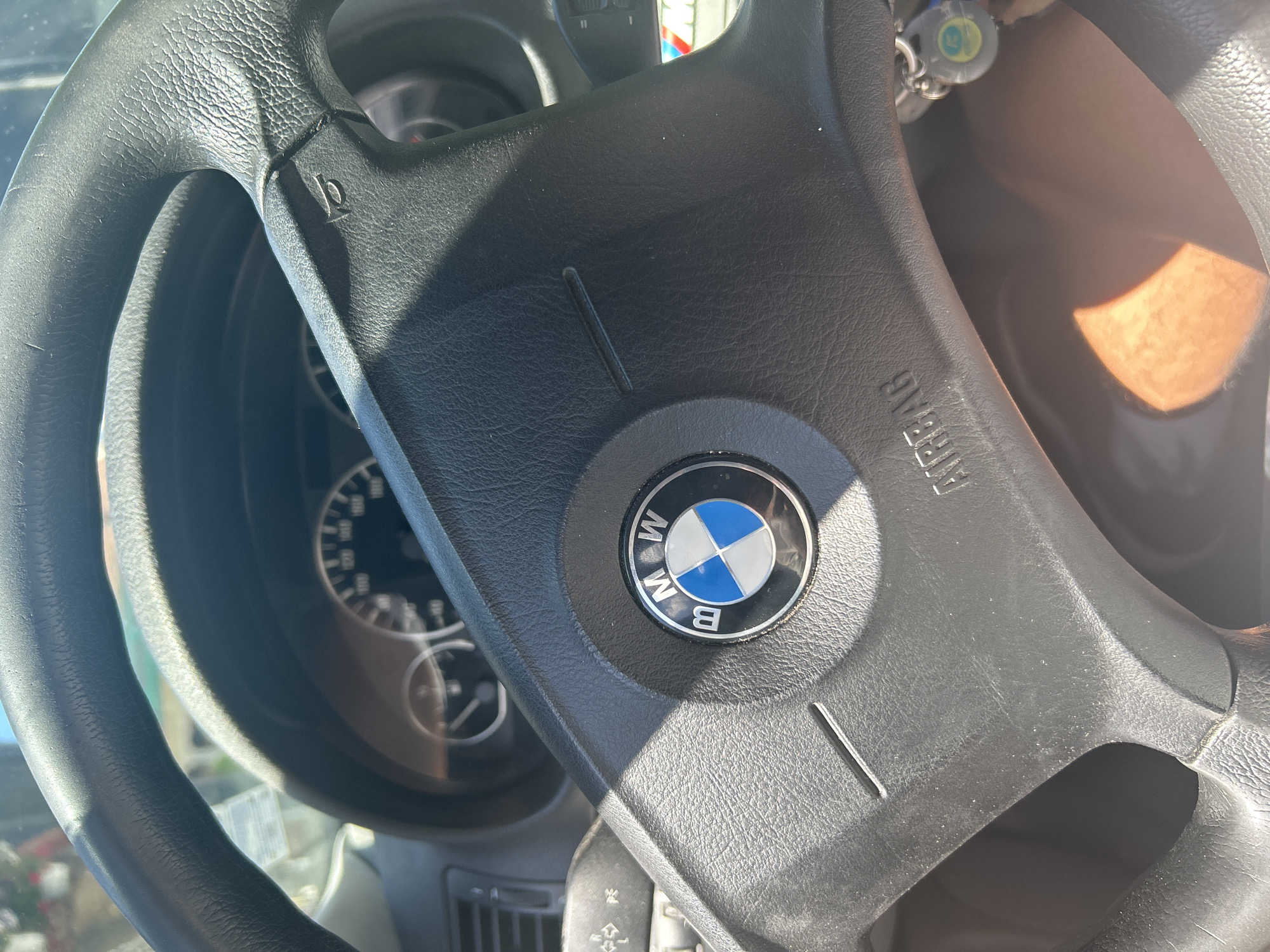 BMW interior documented in Velingrad, Bulgaria morning hours
