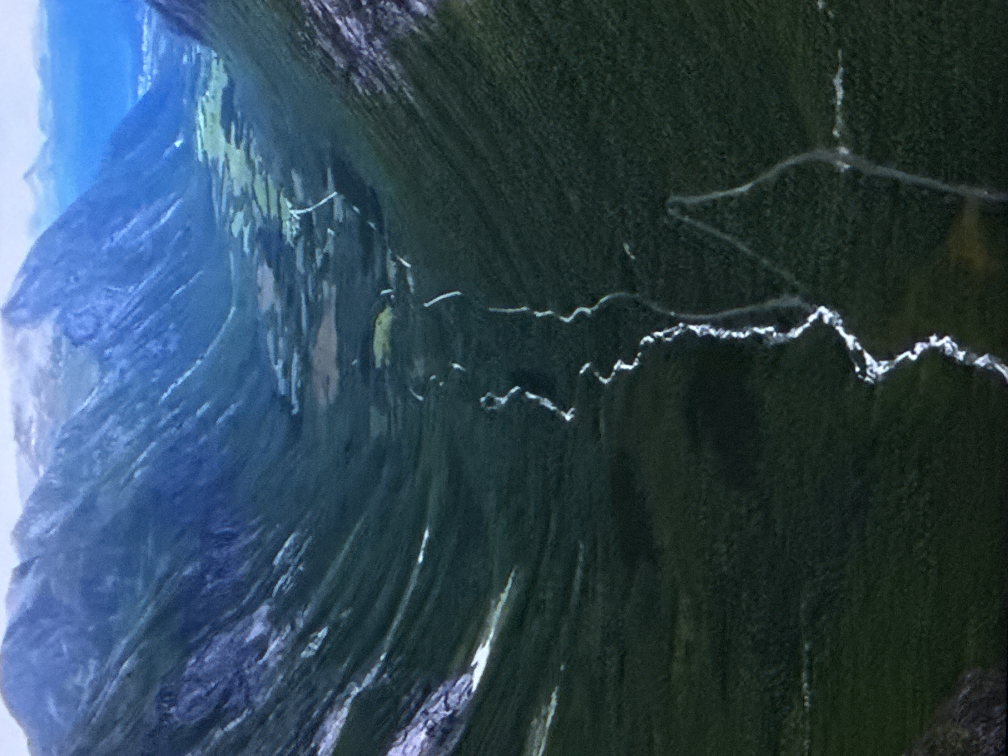 Forested valley and winding river near Sinyavino, Russia