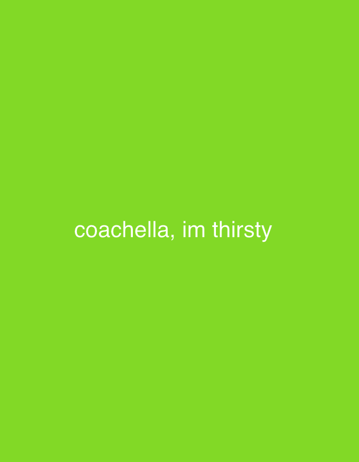 Festival-goer documents thirst, desert break near Palm Springs