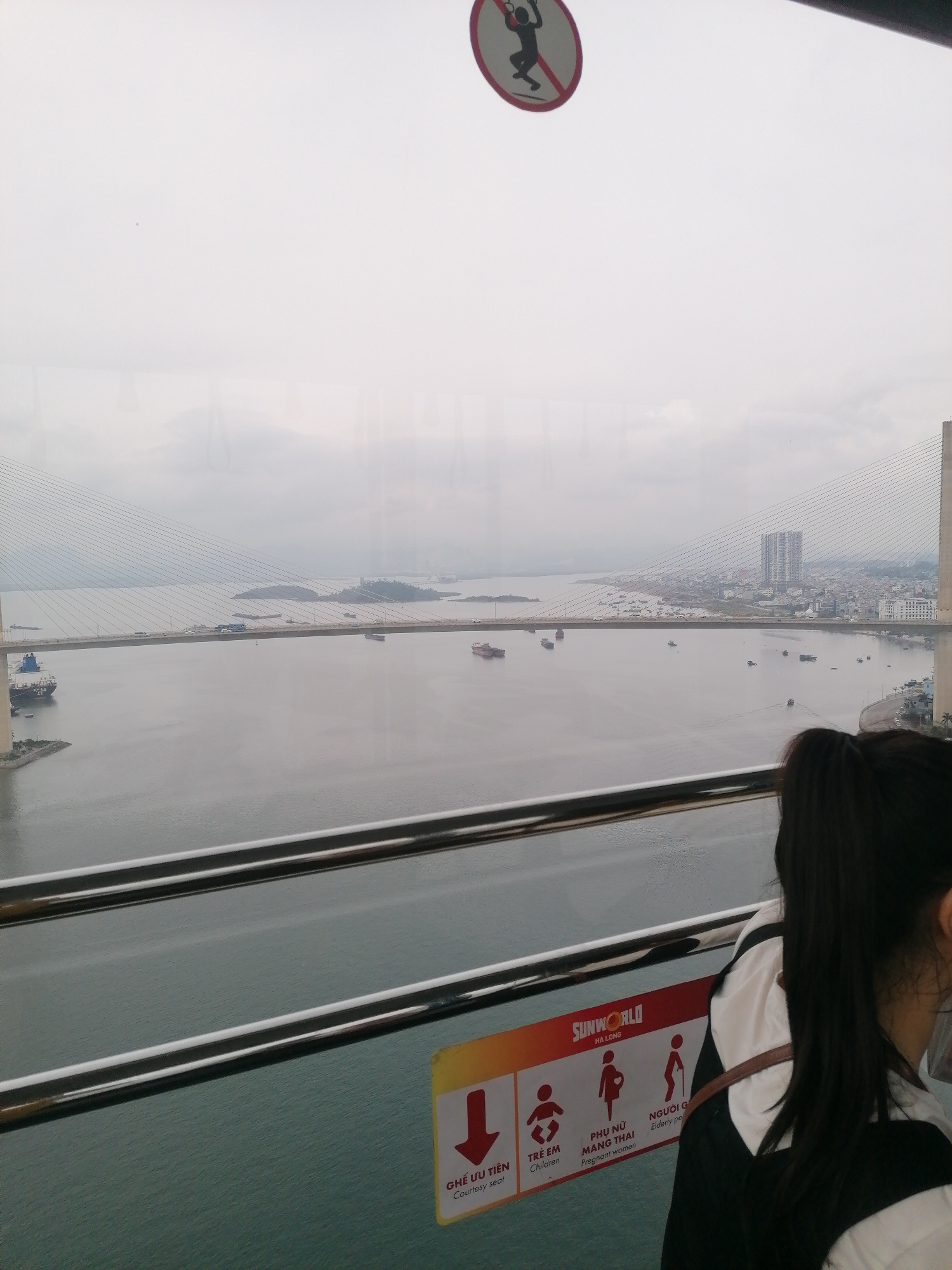 Morning cable car tour documented in Hong Gai Ward, Vietnam