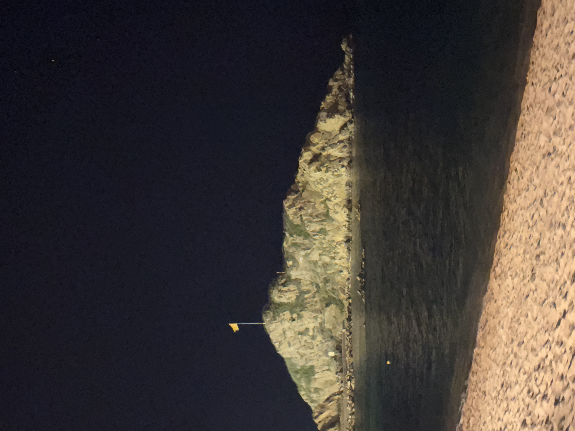 Nighttime scenes captured across Blanes coastal town, Spain