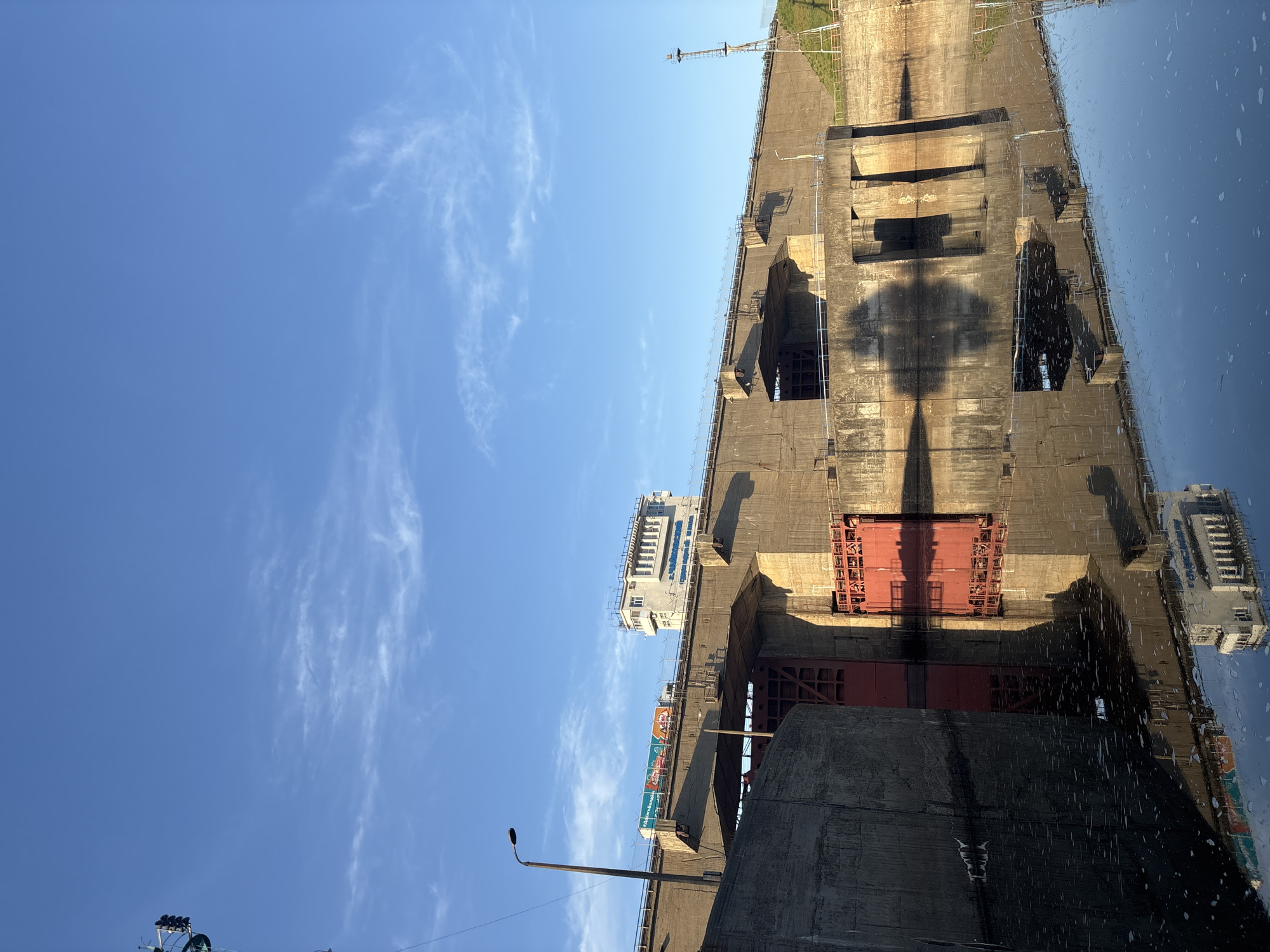 Afternoon documentation of Chaikovsky waterfront and dam infrastructure