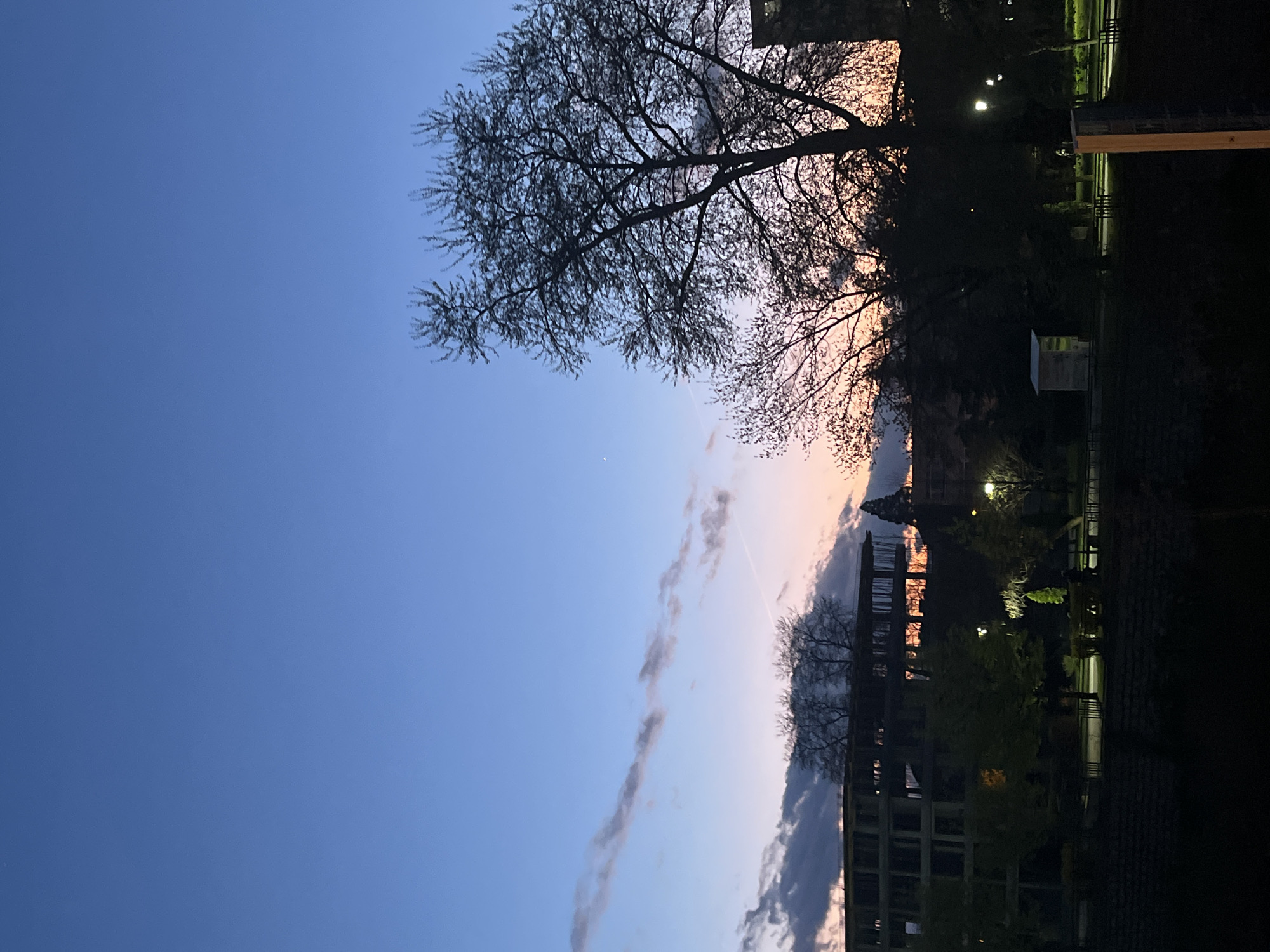 Dusk sunset documented across Blagoevgrad with colorful skies
