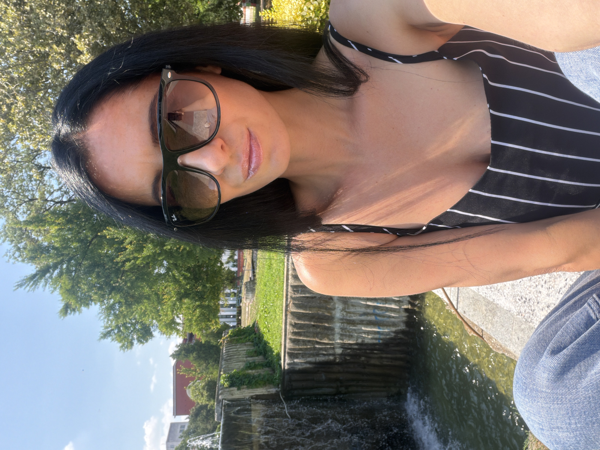 Summer afternoon at Pleven's fountains and Liberation Monument