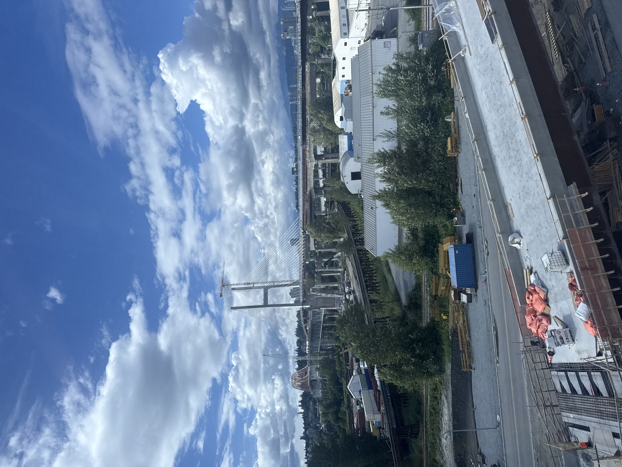 Bridge construction project documented in Surrey, Canada
