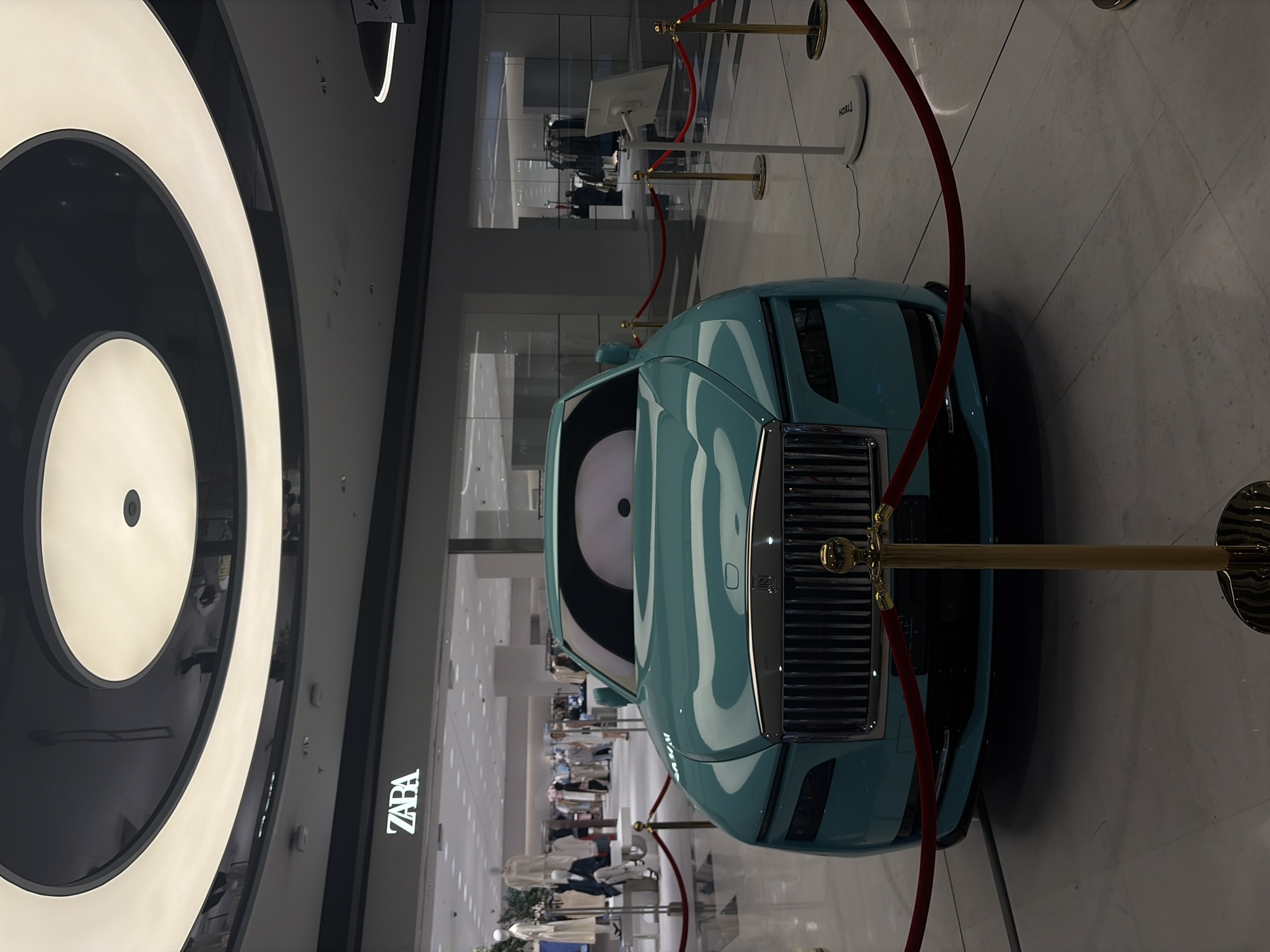 Luxury car show and live music performance at Tashkent mall