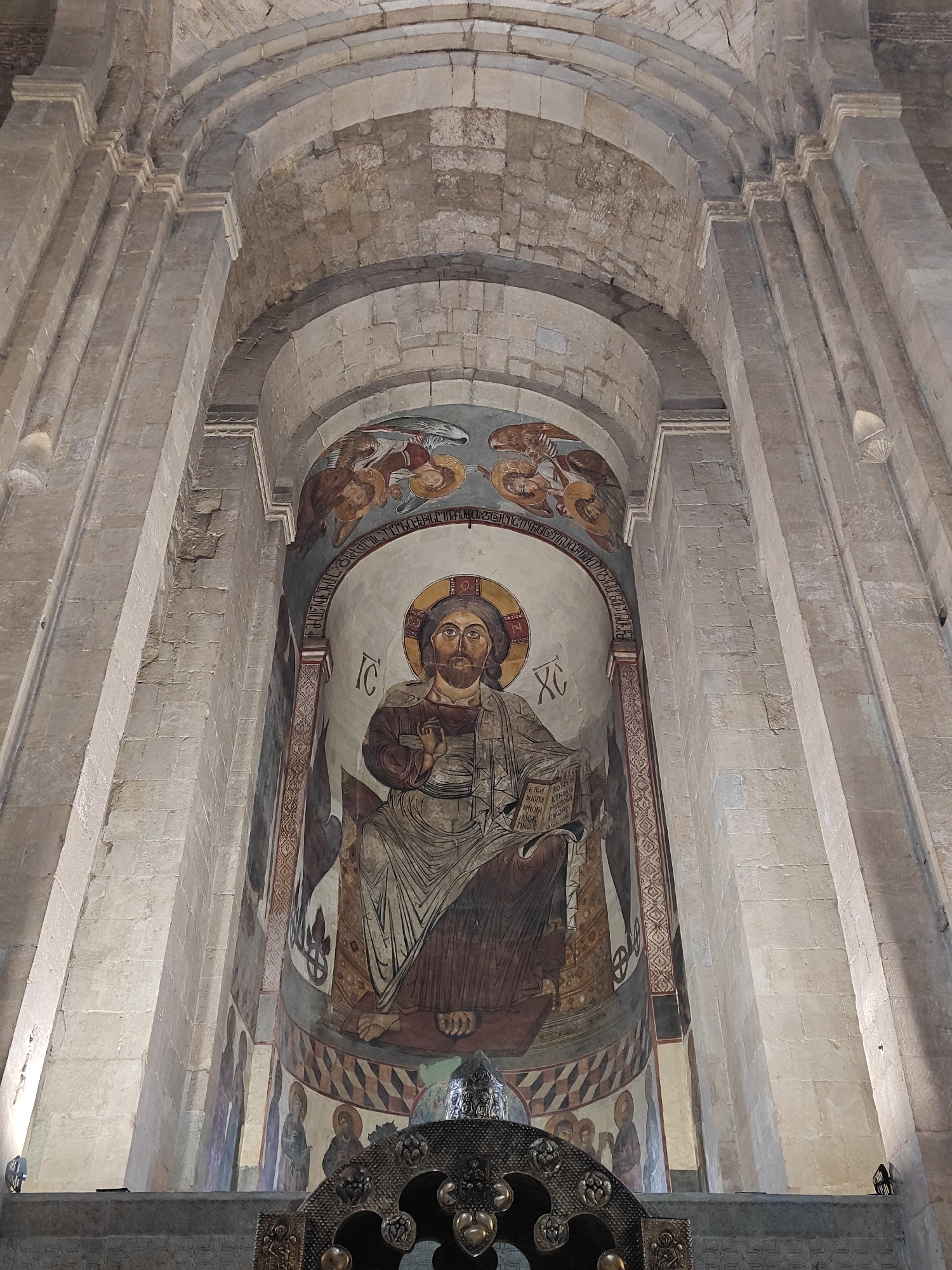 Ancient Georgian church frescoes documented in Mtskheta
