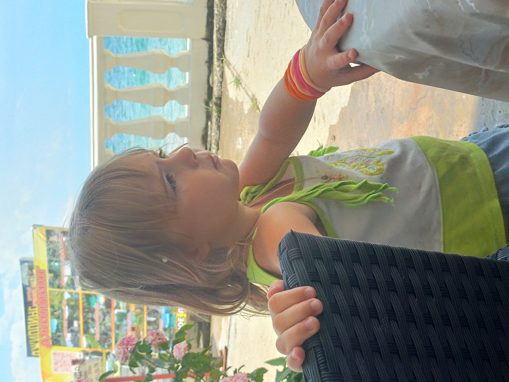 Close-up portrait shot, child facing slightly toward camera