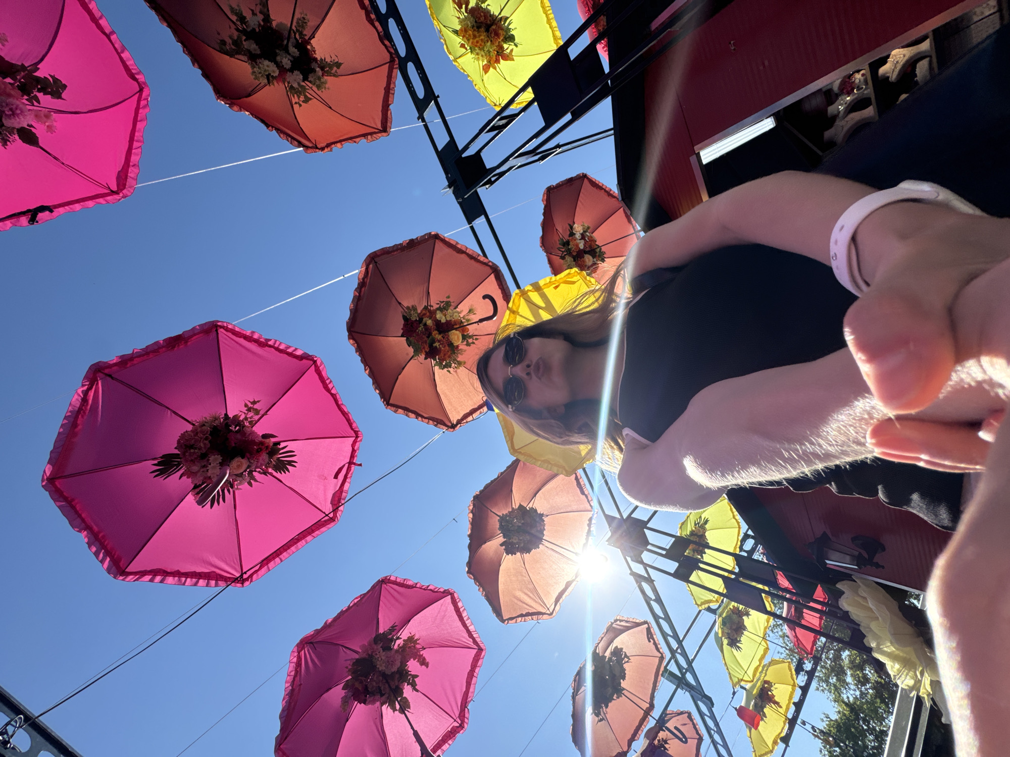 Outdoor event with decorative displays held in Istanbul's Beyoğlu district