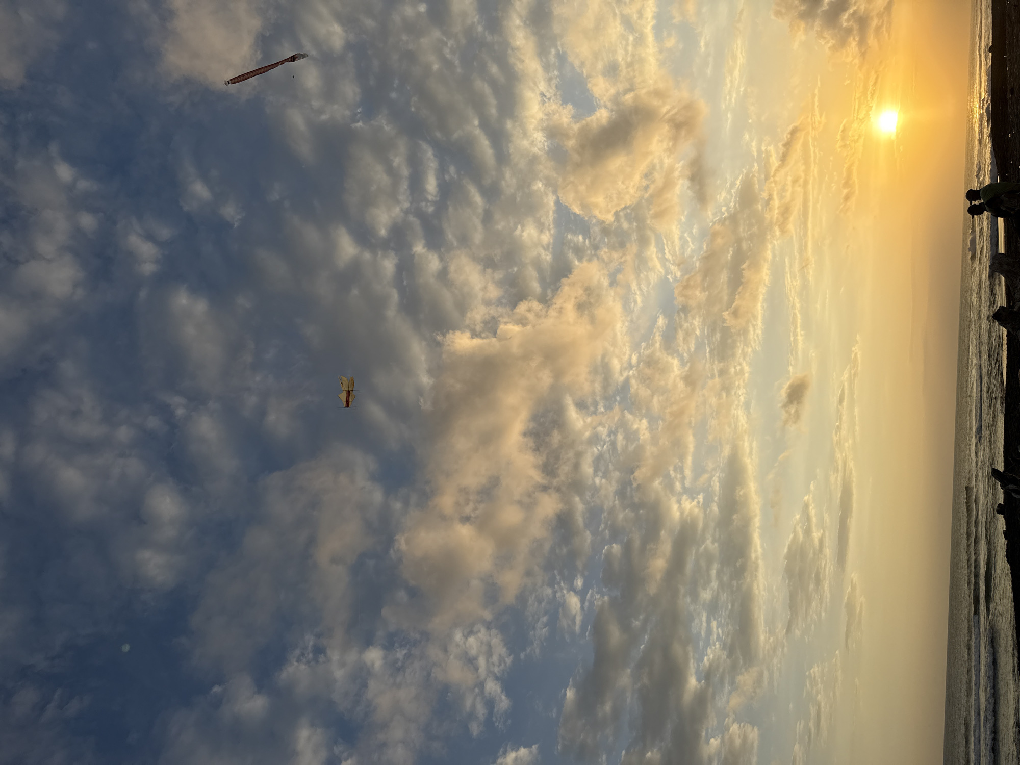 Coastal beach scenes documented by witnesses over 30-minute span