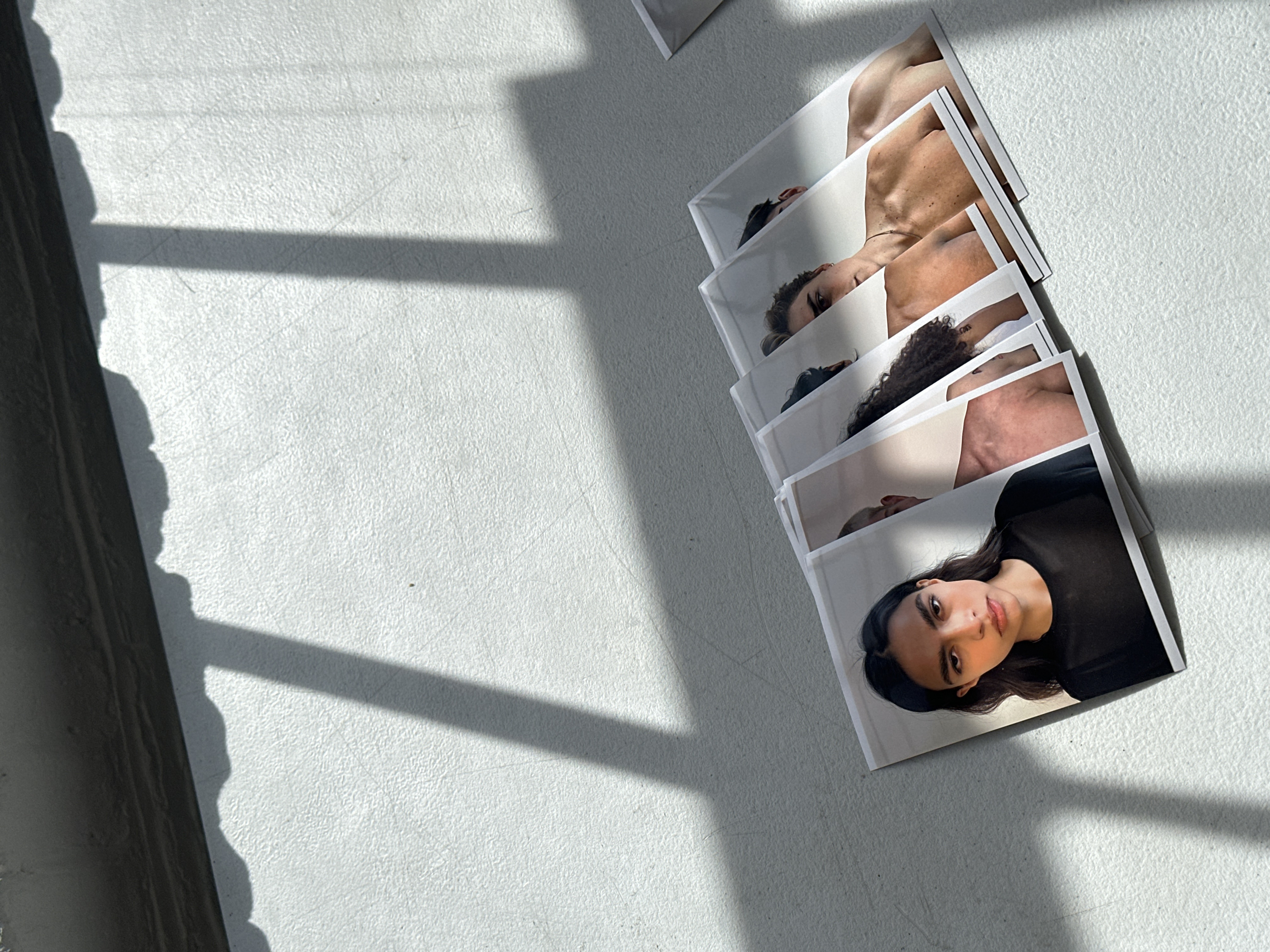 Woman photographed during apparent studio session in London loft