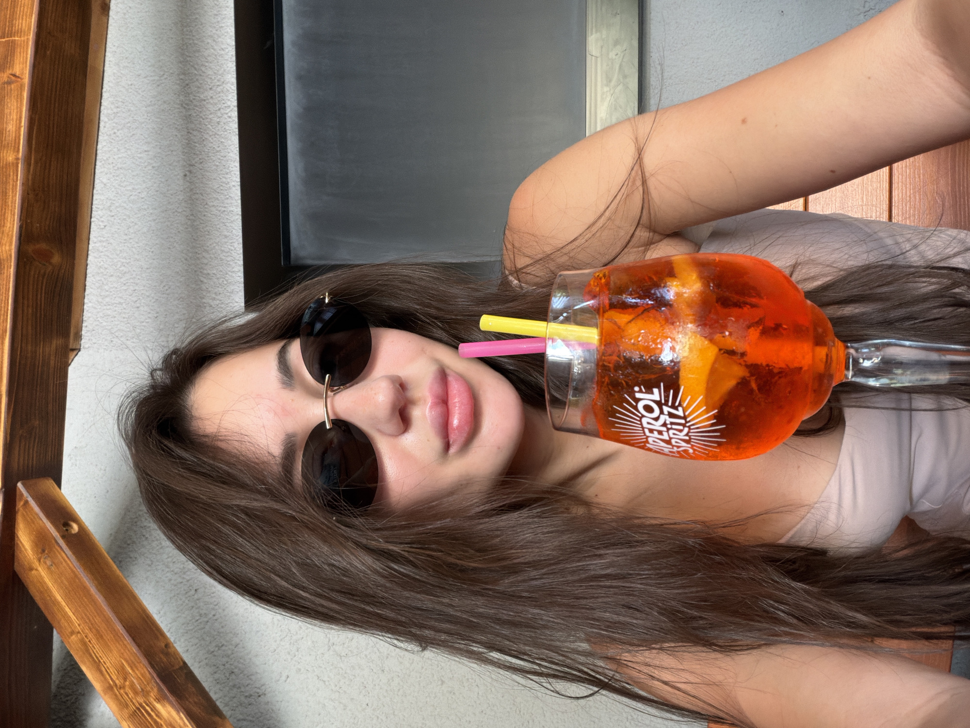 Aperol Spritz at an outdoor spot in Brno