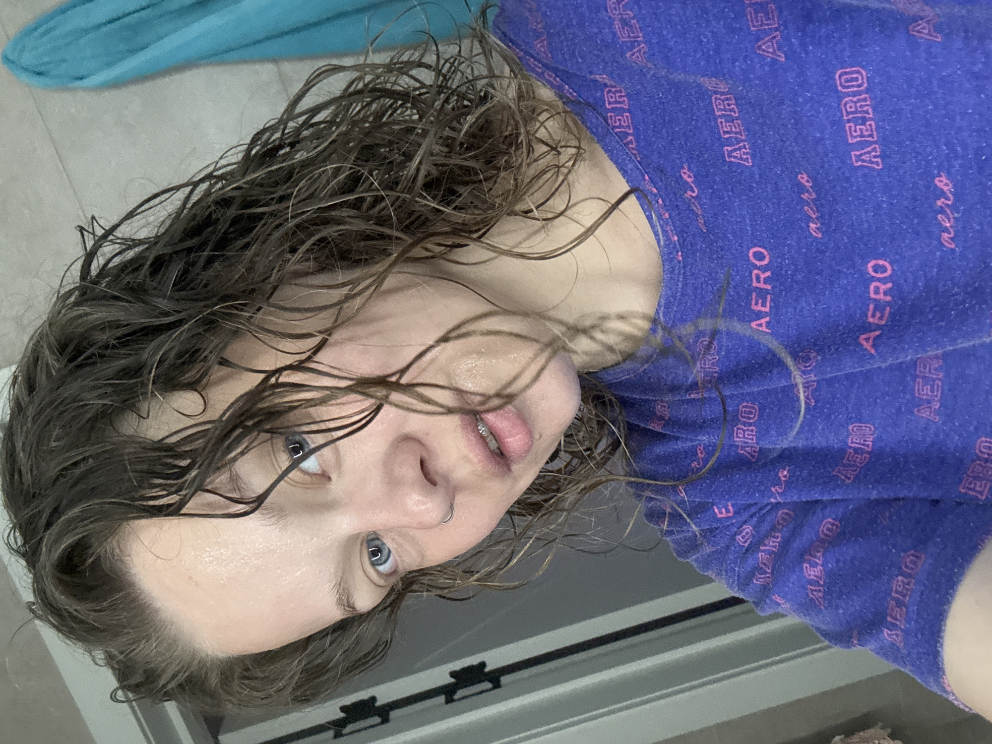 Post-shower selfies and casual snapshots from Mikhaylovsk