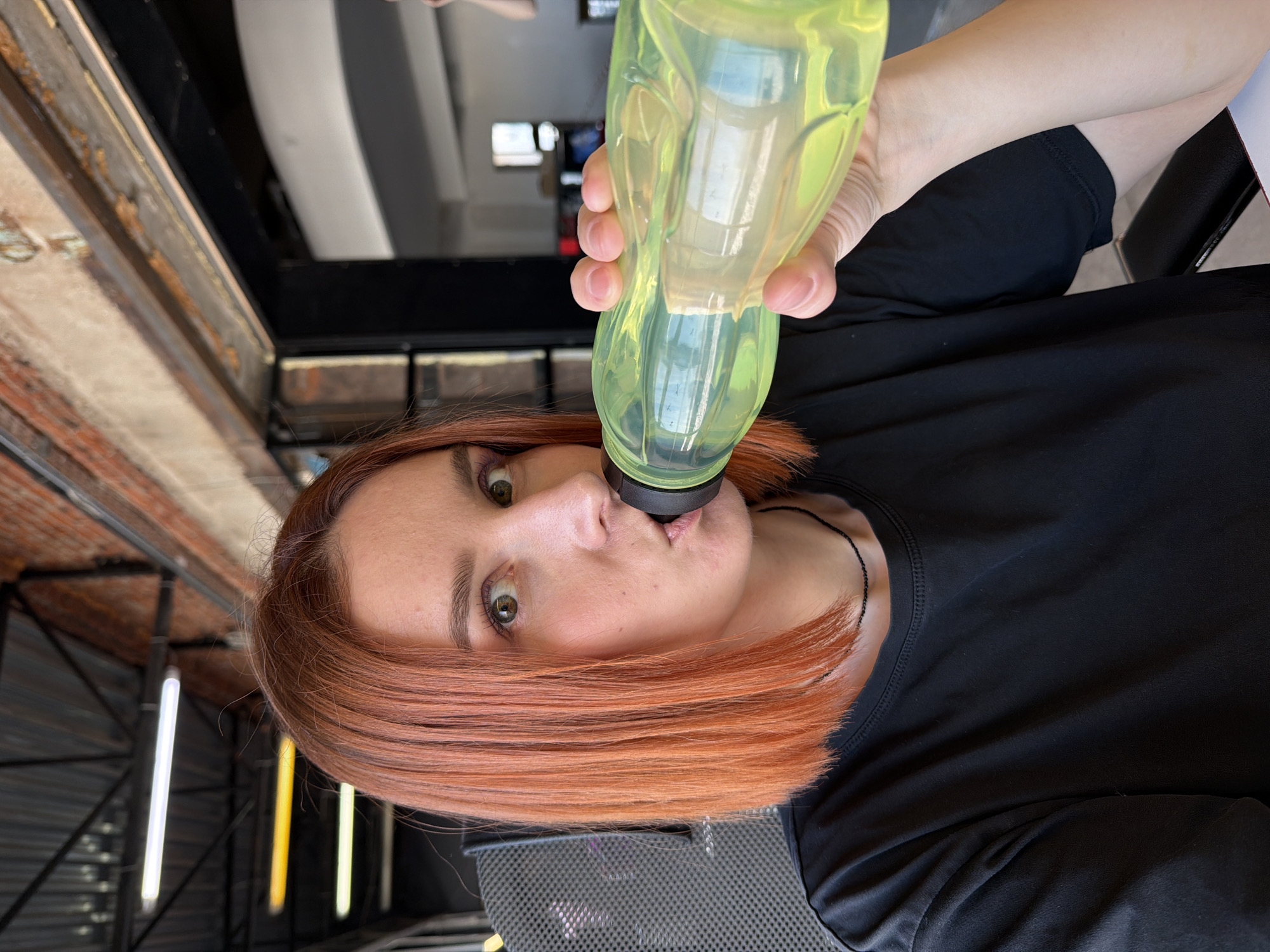 Woman documents morning routine in Chaikovsky, Russia