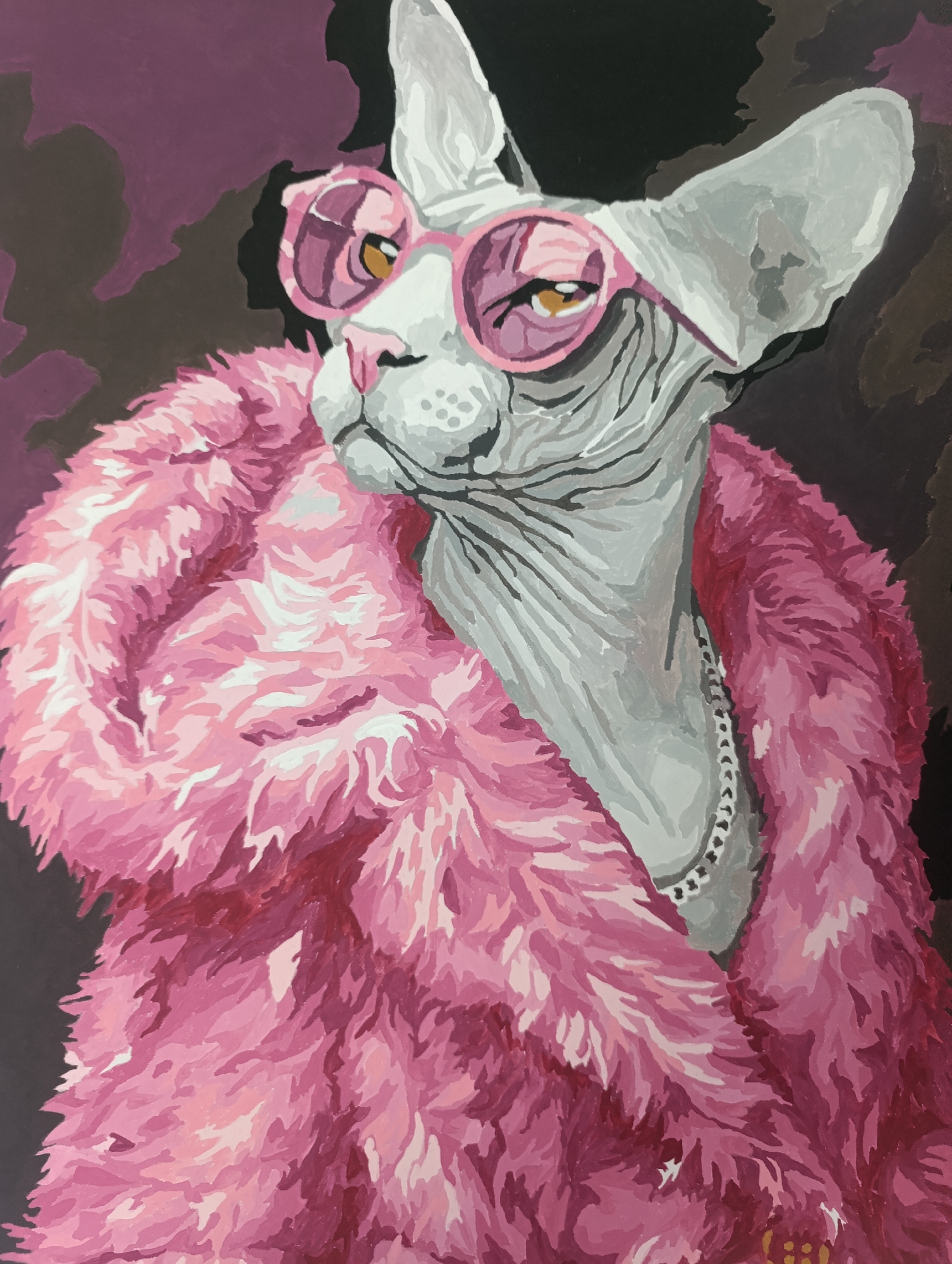 Art collection featuring stylized paintings documented in Gostilitsy