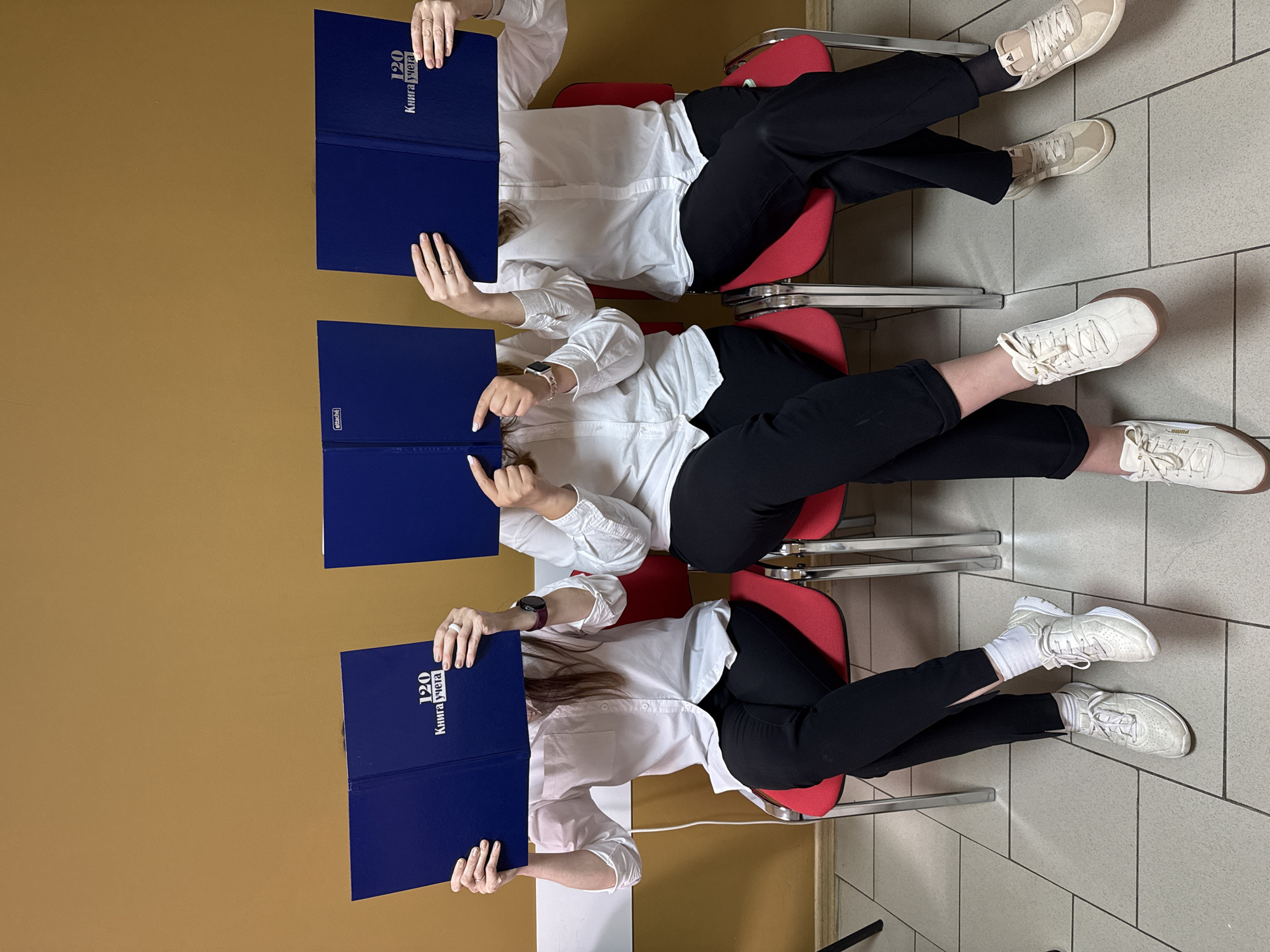Morning workplace activities documented across Chaikovsky, Russia