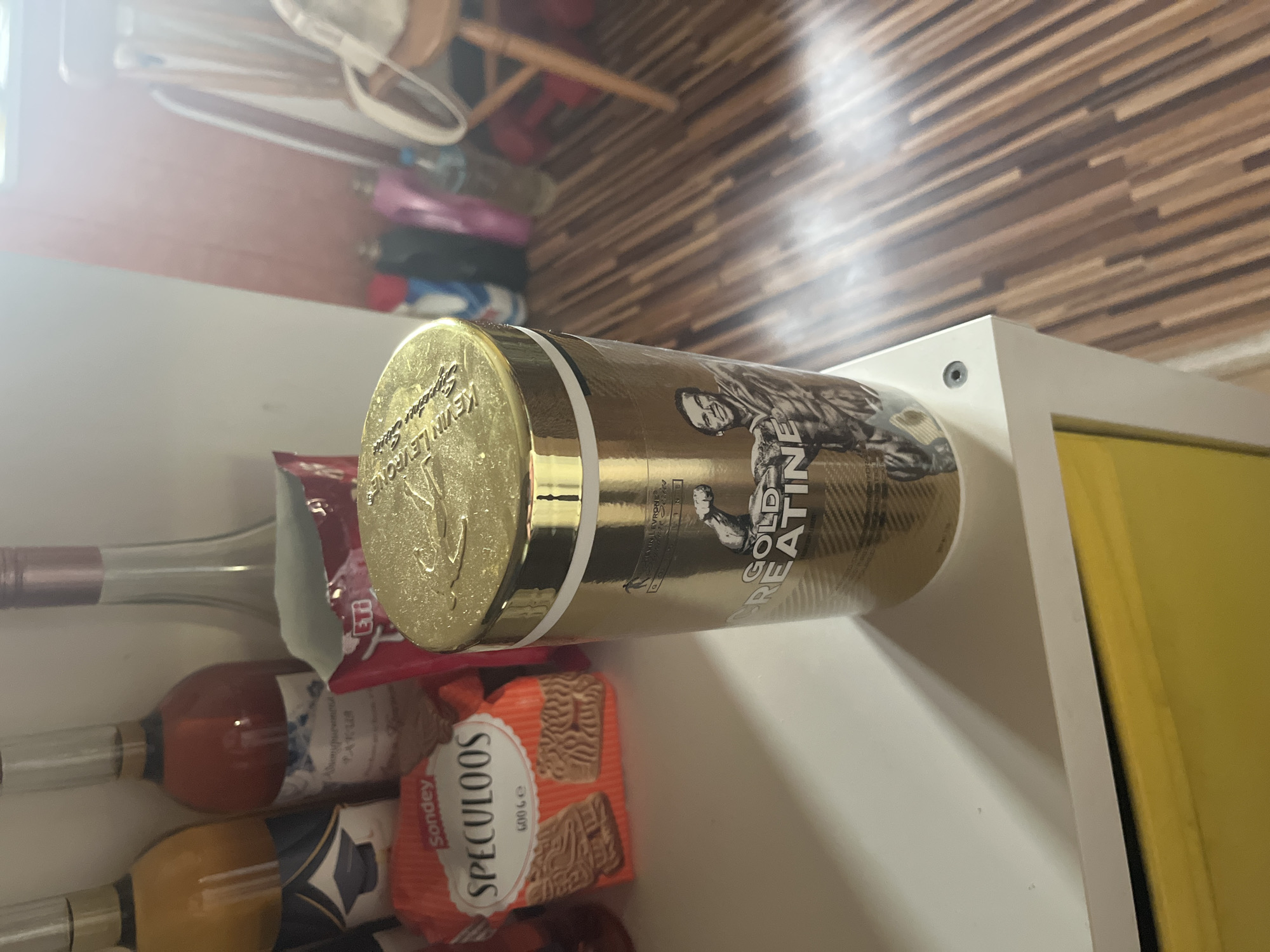 Household items documented on shelf in Pokrovnik, Bulgaria