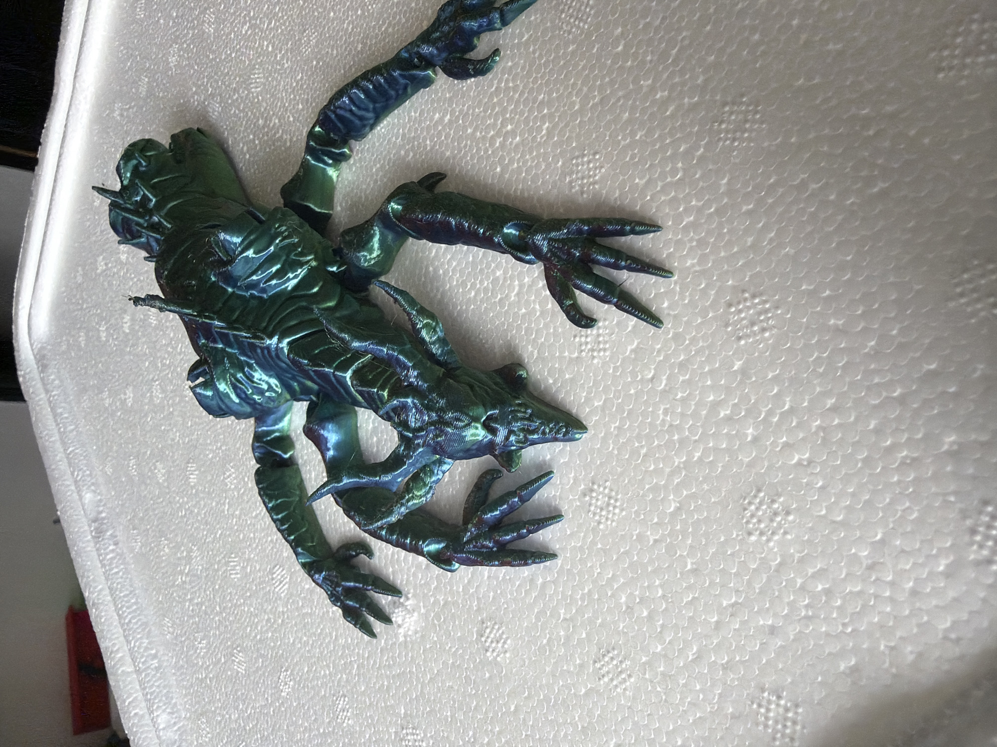 3D printing hobbyist creates figurines during afternoon session