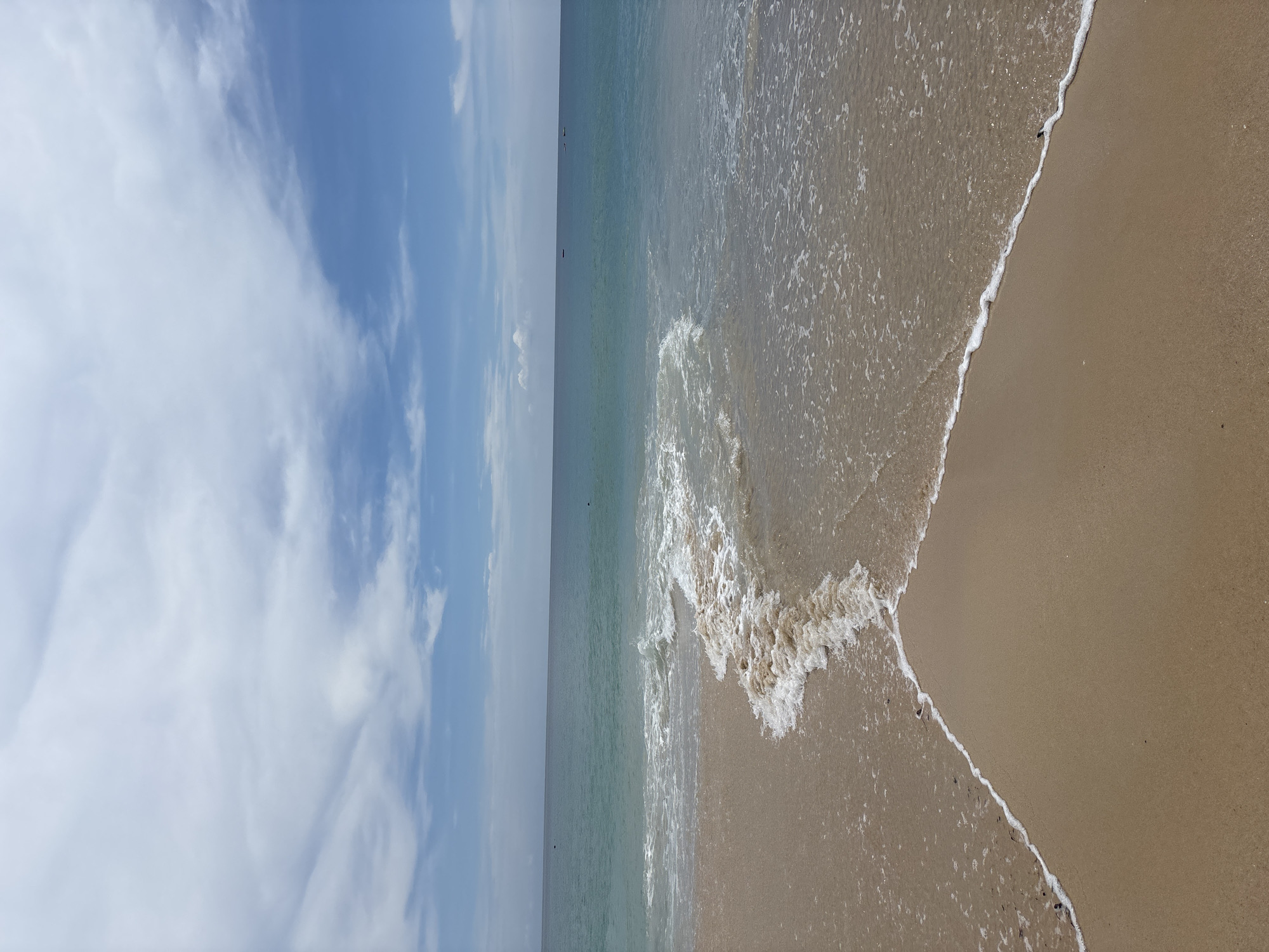 Morning beach scenes documented at Choeng Thale, Thailand