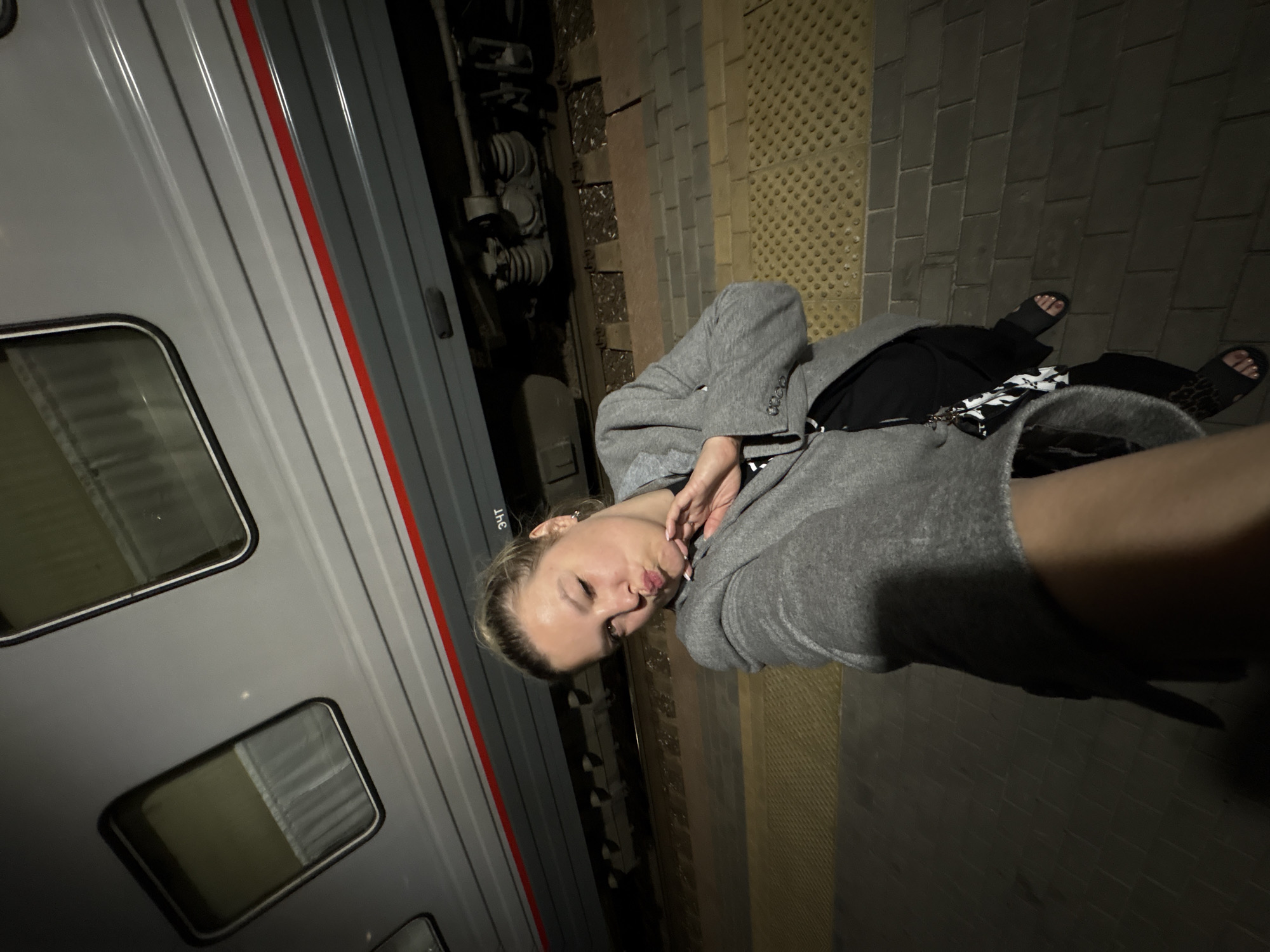 Evening railway station scenes documented in Volgograd