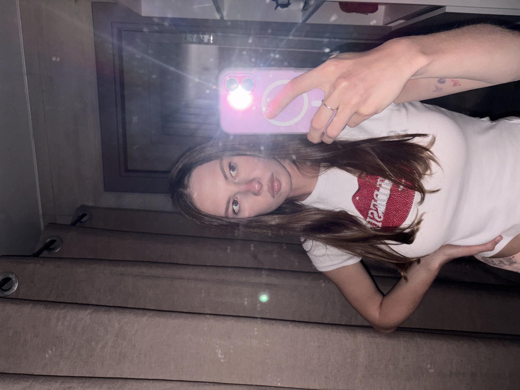 Woman documents afternoon selfie session across Perm, Russia
