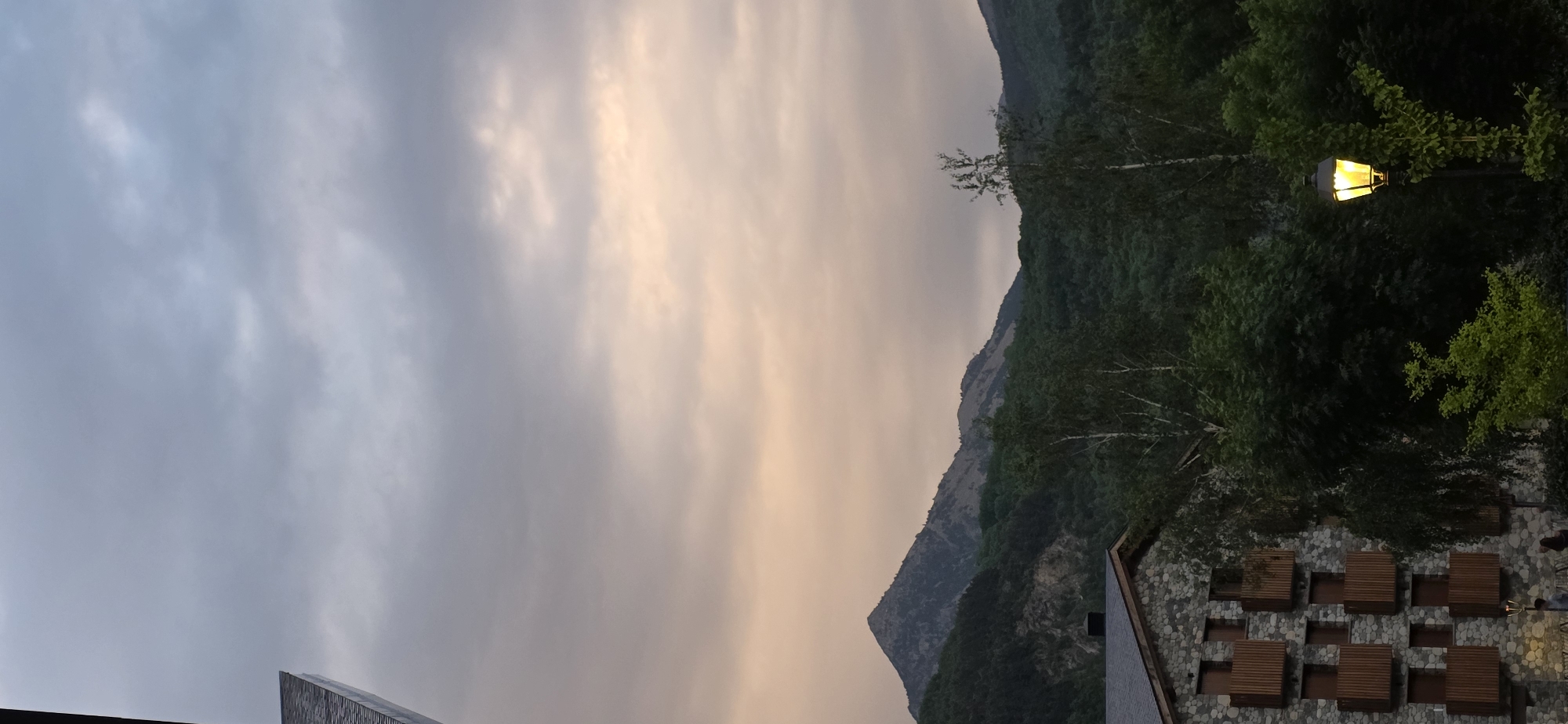 Evening scenes documented in mountain village of Benasque, Spain
