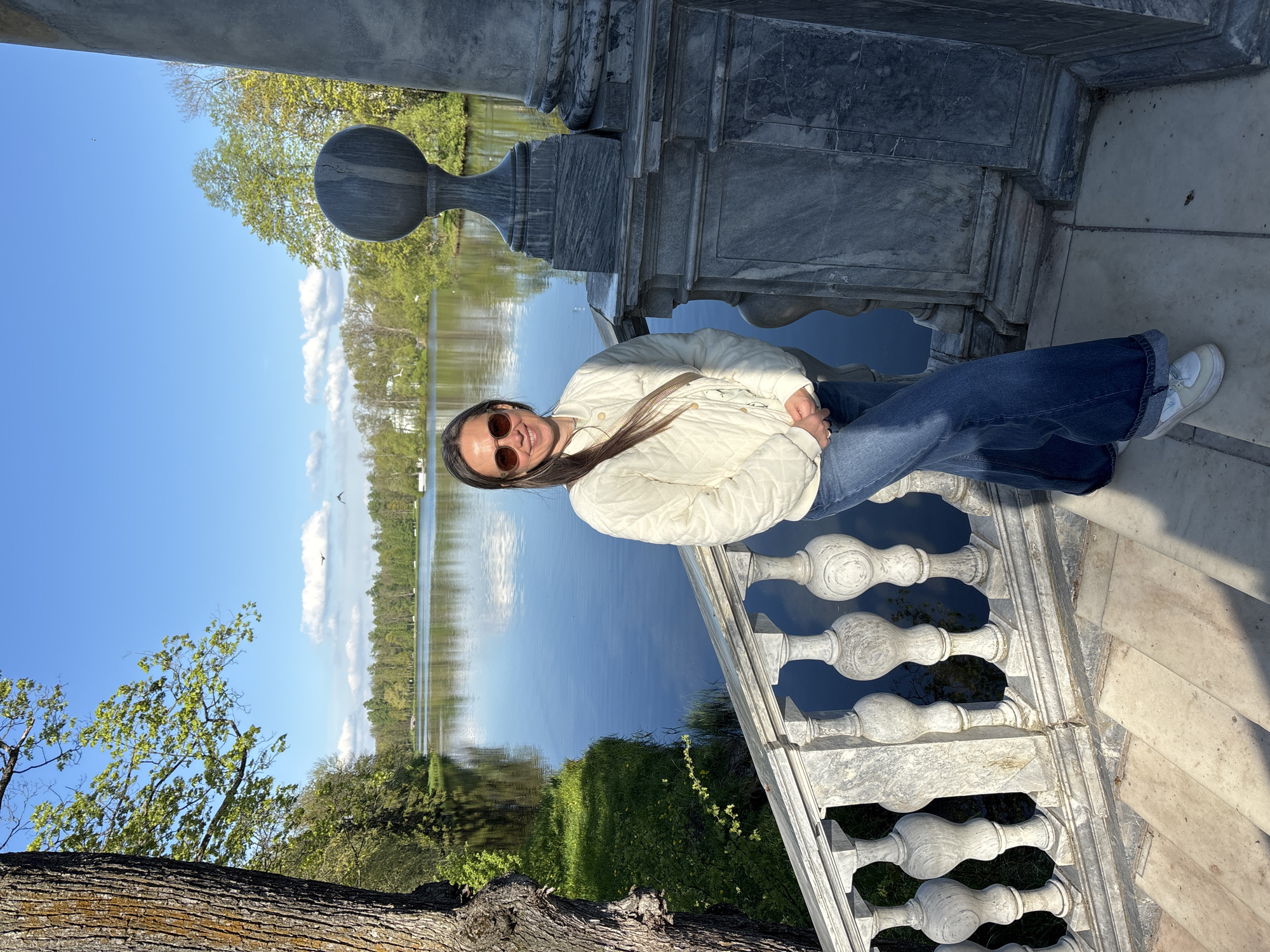 Afternoon visitors explore Catherine Palace grounds in Pushkin, Russia