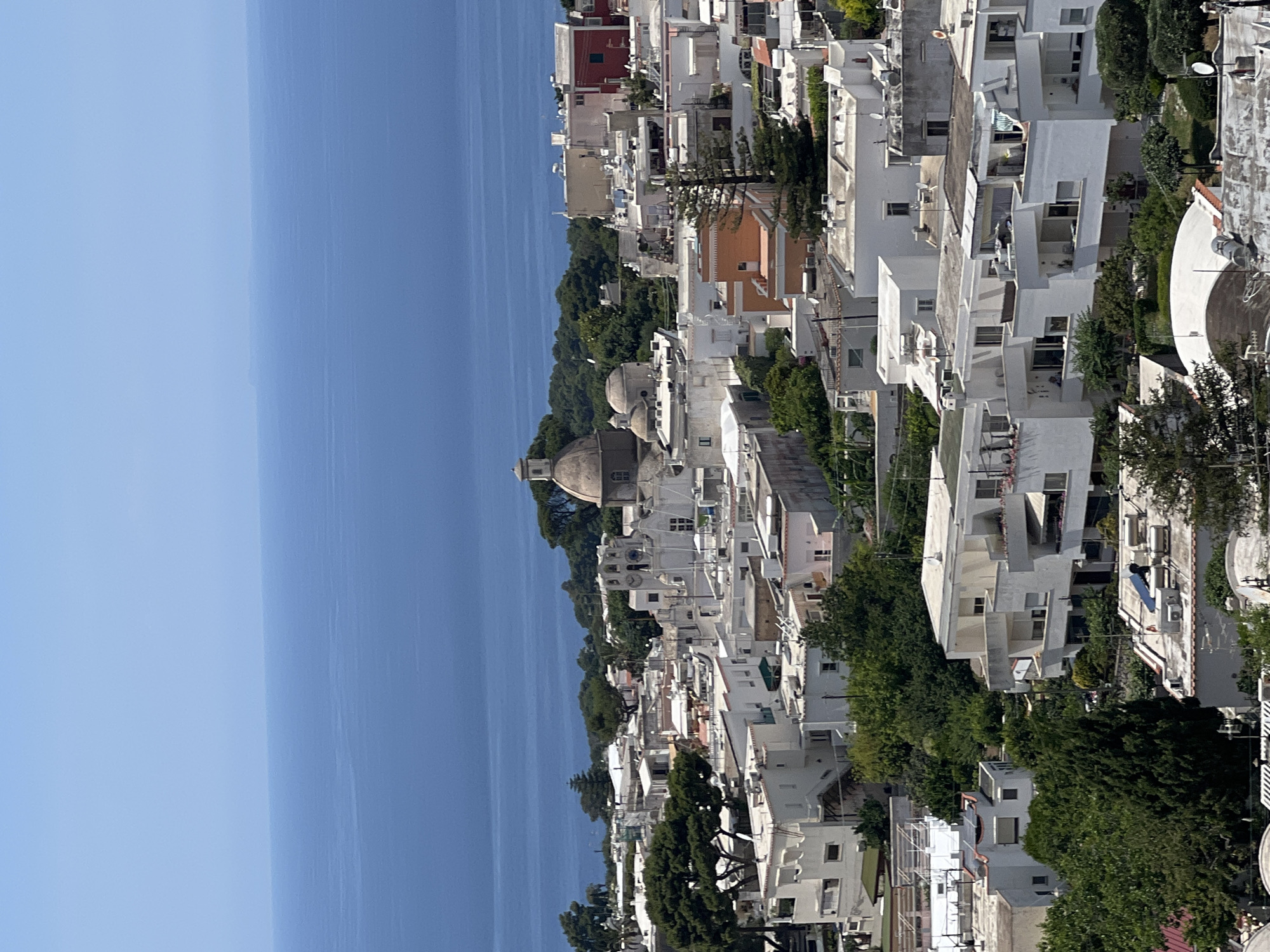 Tourist captures scenic Anacapri views via chairlift tour