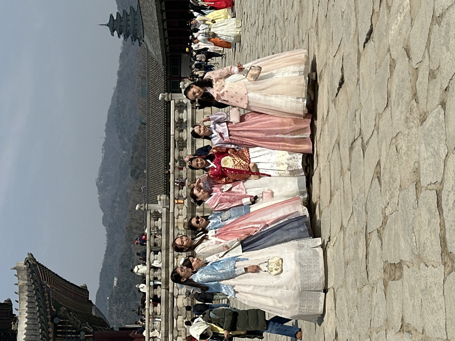 Early morning tourists explore Seoul's historic palaces and landmarks