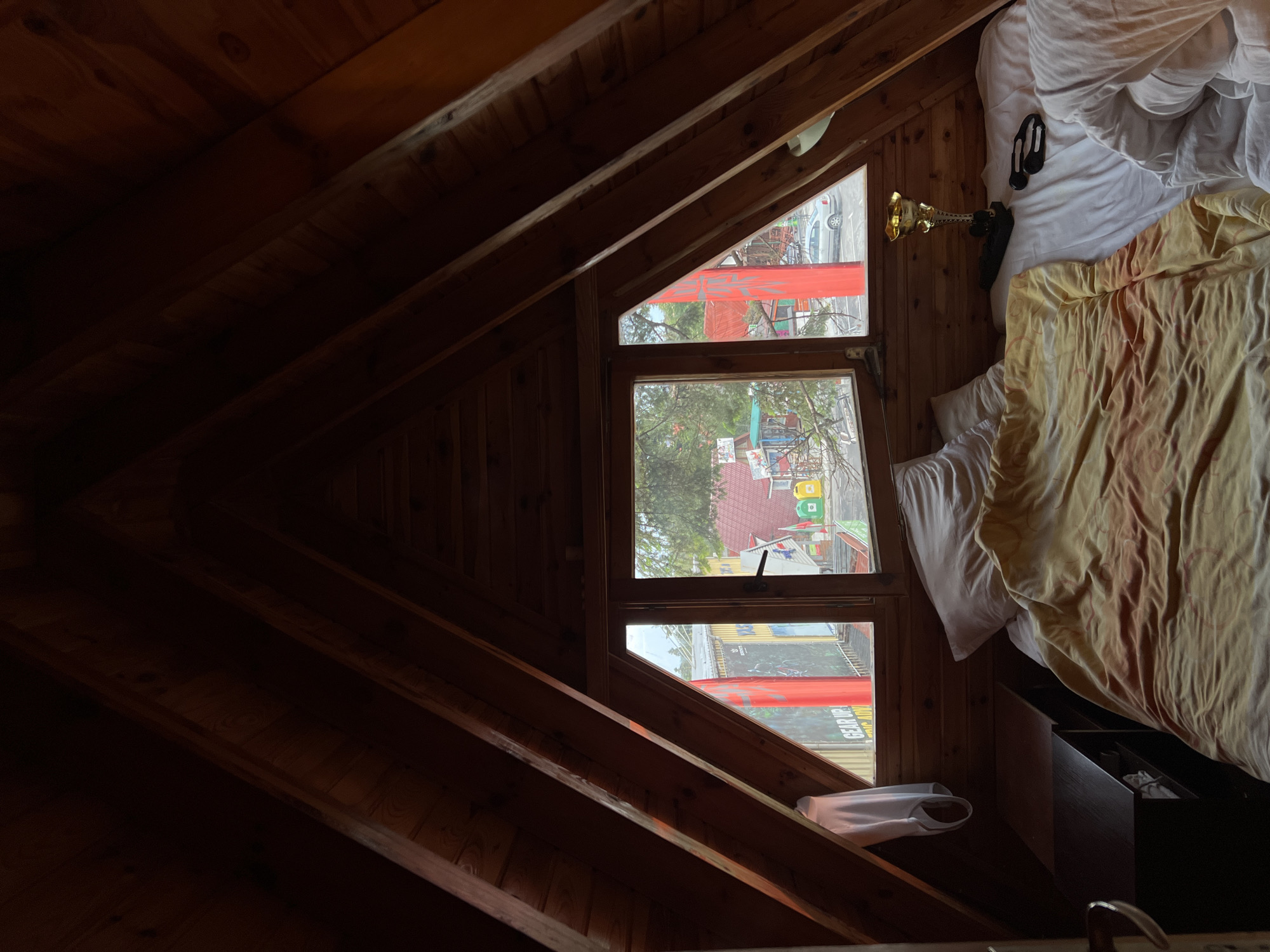 Visitor documents forest cabin retreat experience in Samokov Bulgaria